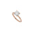 7mm Round Harper Moissanite - 18K Rose Gold - Eliise Maar Jewellery