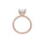 7mm Round Harper Moissanite - 18K Rose Gold - Eliise Maar Jewellery