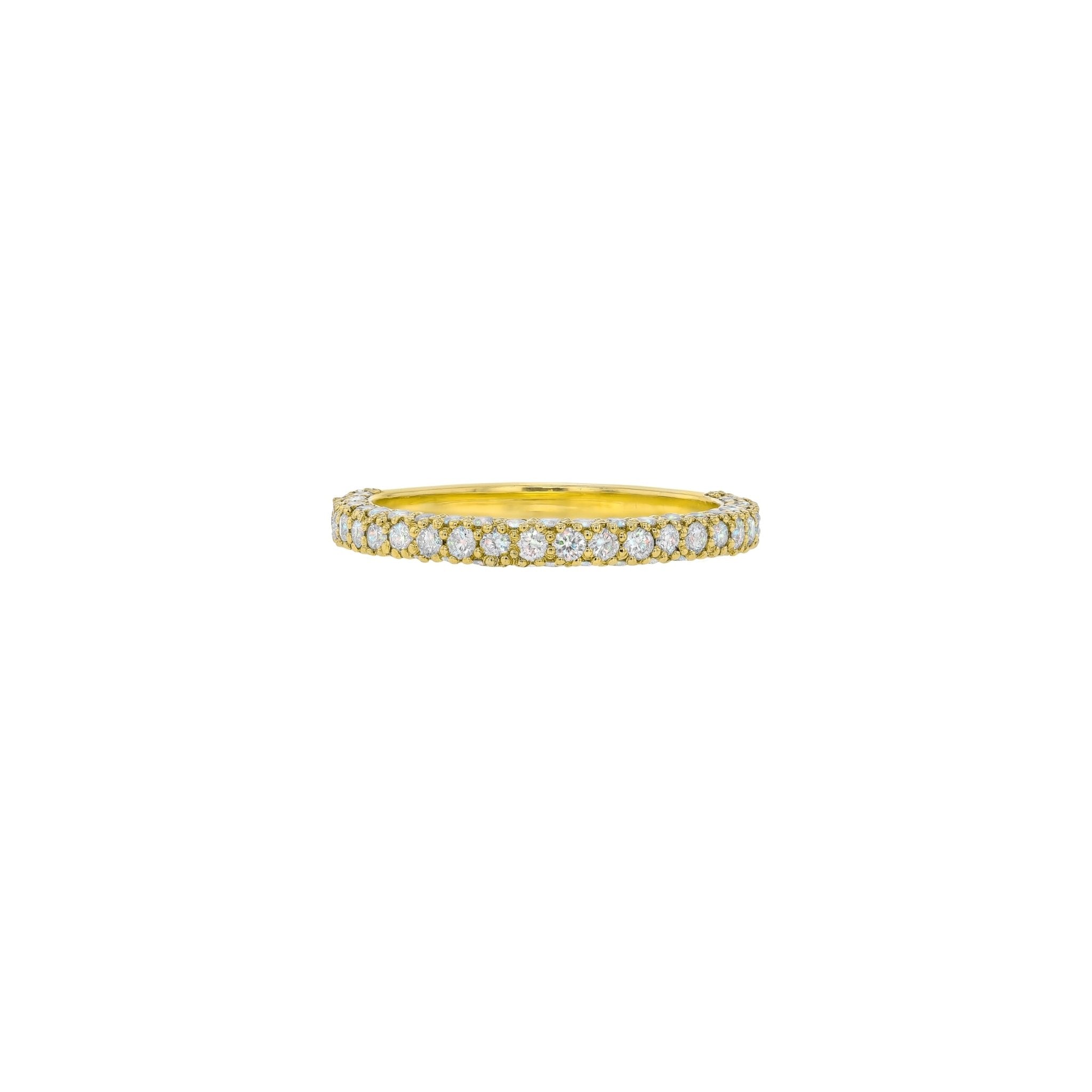 Amy Diamond Band - 18K Yellow Gold - L 1/2 - Natural Diamonds - Eliise Maar Jewellery