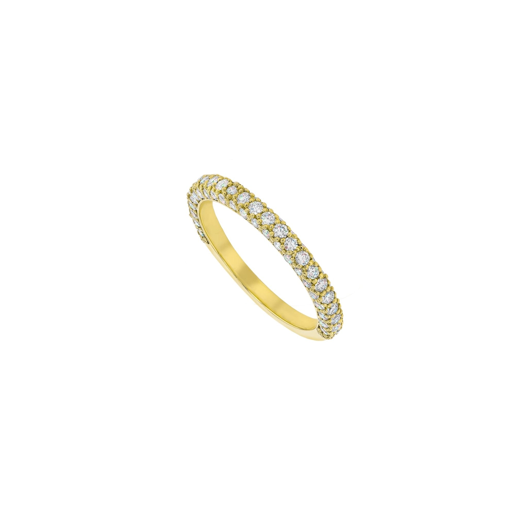 Amy Diamond Band - 18K Yellow Gold - L 1/2 - Natural Diamonds - Eliise Maar Jewellery