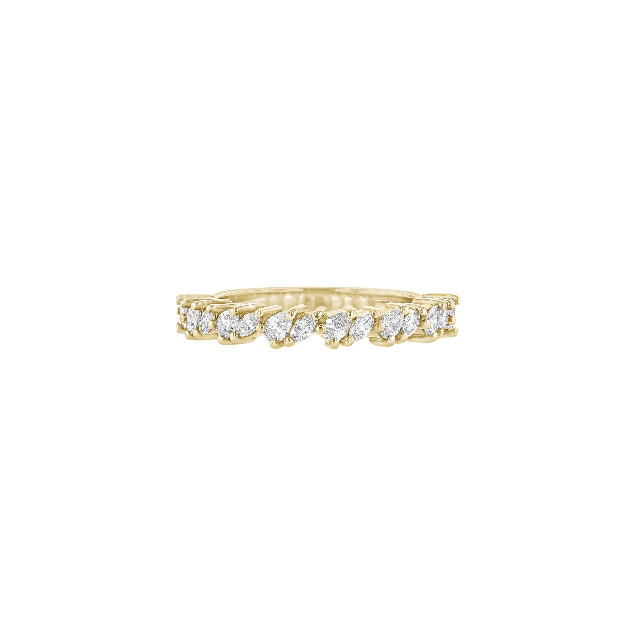 Arabella Diamond Band - 18K Yellow Gold - Size M - Natural - Eliise Maar Jewellery