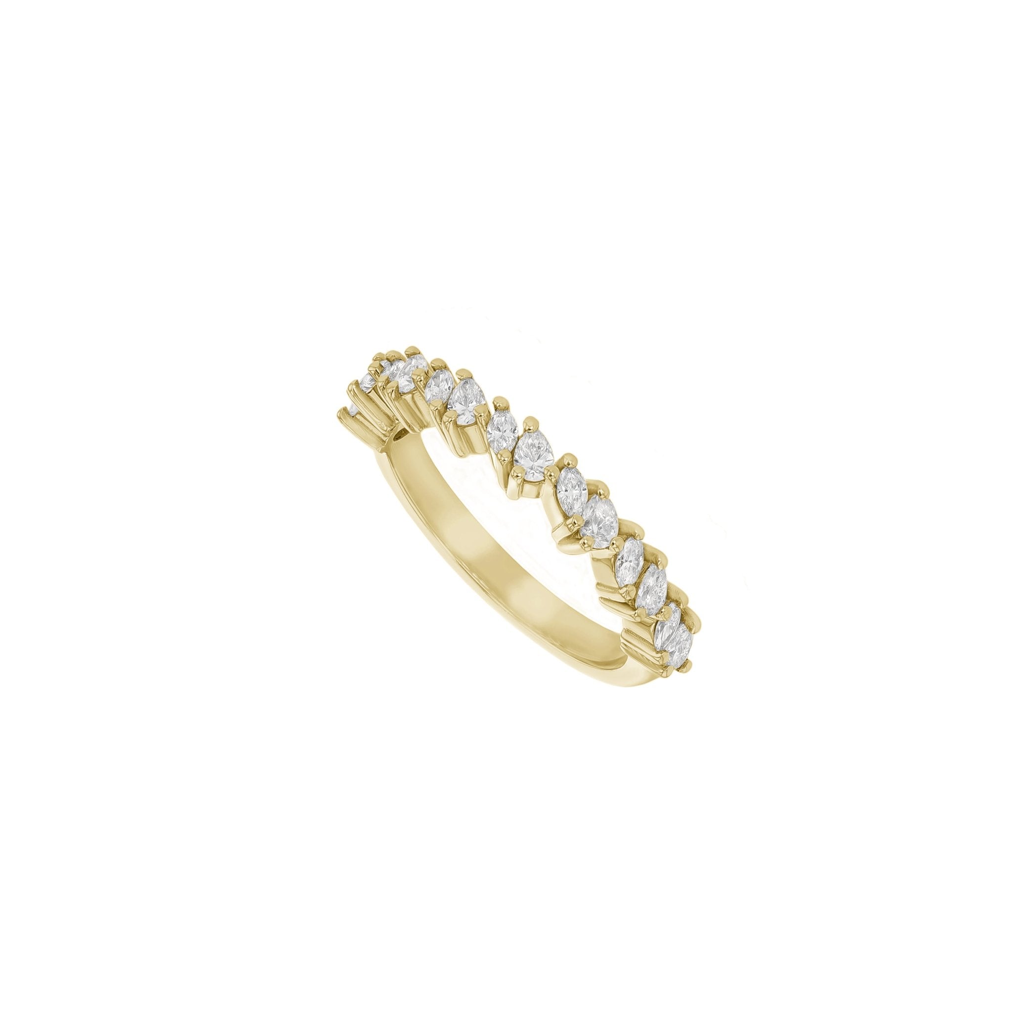 Arabella Diamond Band - 18K Yellow Gold - Size M - Natural - Eliise Maar Jewellery