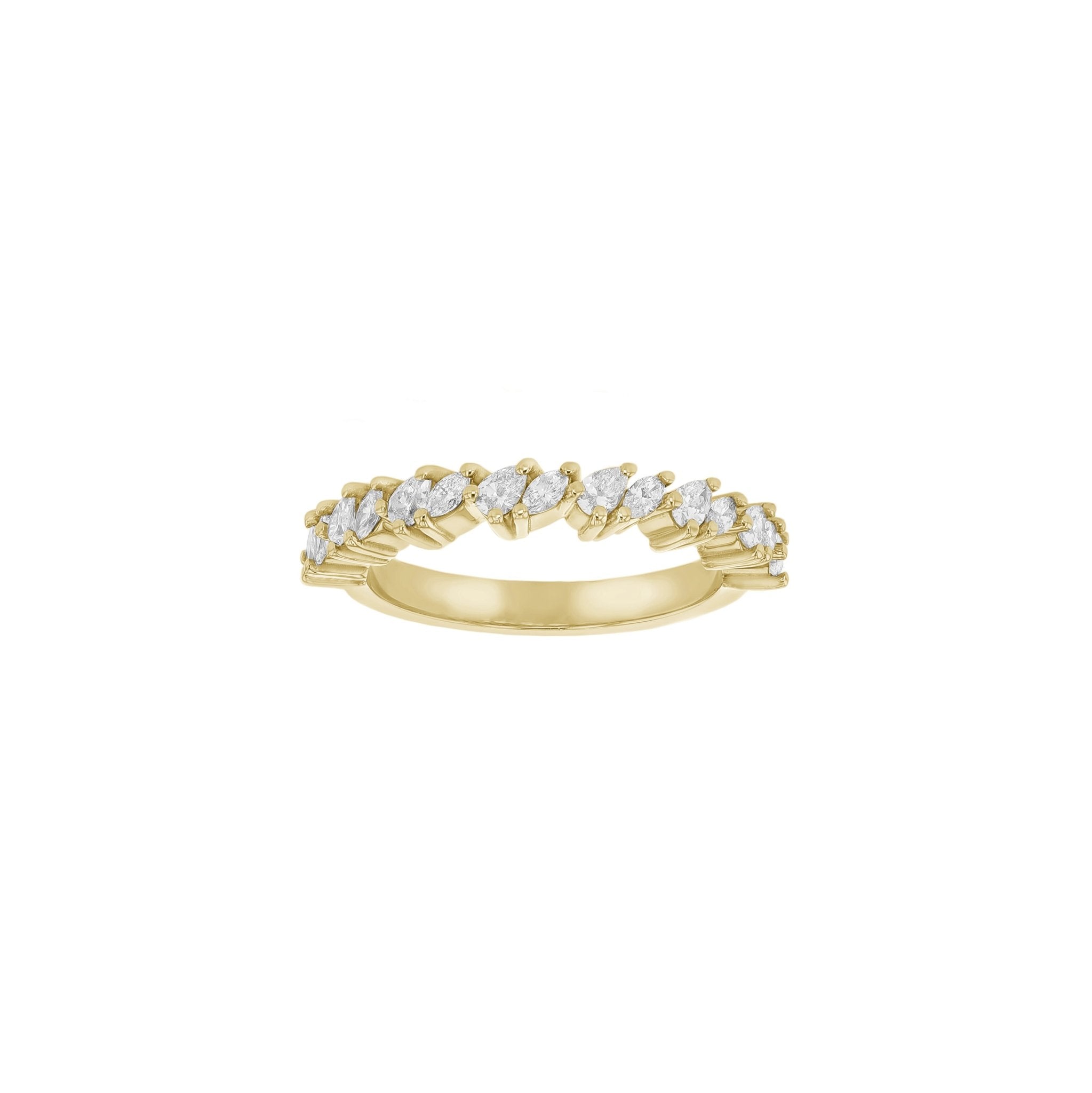 Arabella Diamond Band - 18K Yellow Gold - Size M - Natural - Eliise Maar Jewellery