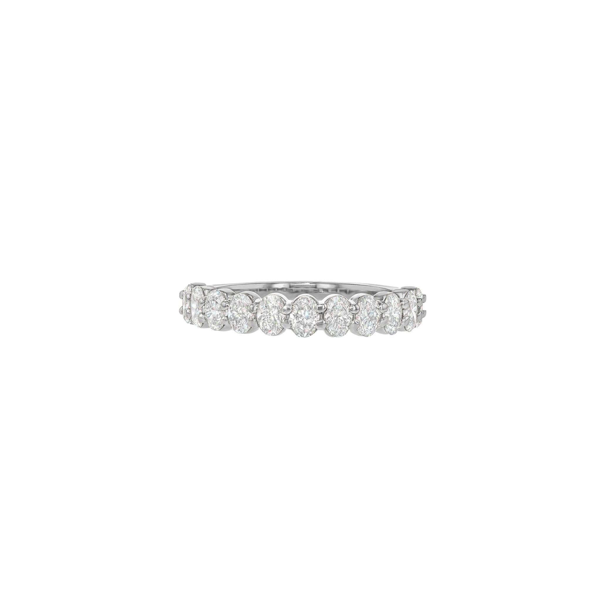 Eleanor Luxe Diamond Band - Size 17 - 18K White Gold - Eliise Maar Jewellery