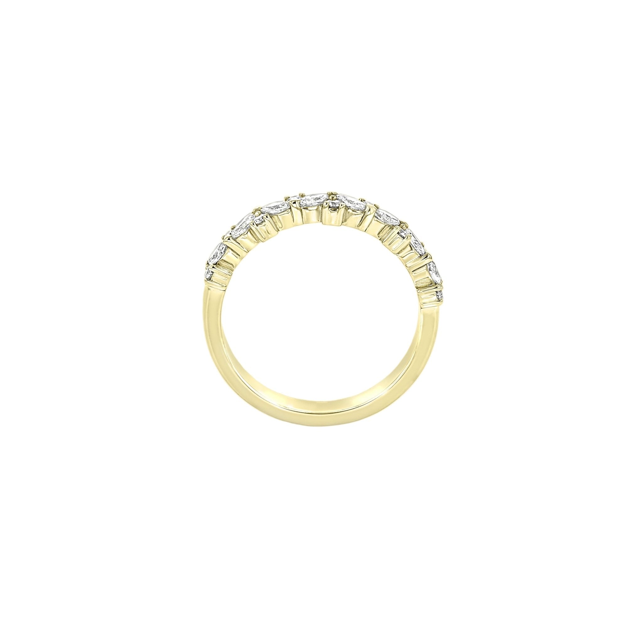 Eleni Luxe Diamond Band - Natural Diamonds - 9K Yellow Gold - Size K 1/2 - Eliise Maar Jewellery