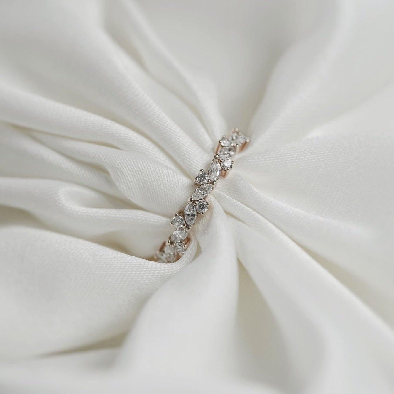 Eleni Luxe Diamond Band - Natural Diamonds - 9K Yellow Gold - Size K 1/2 - Eliise Maar Jewellery