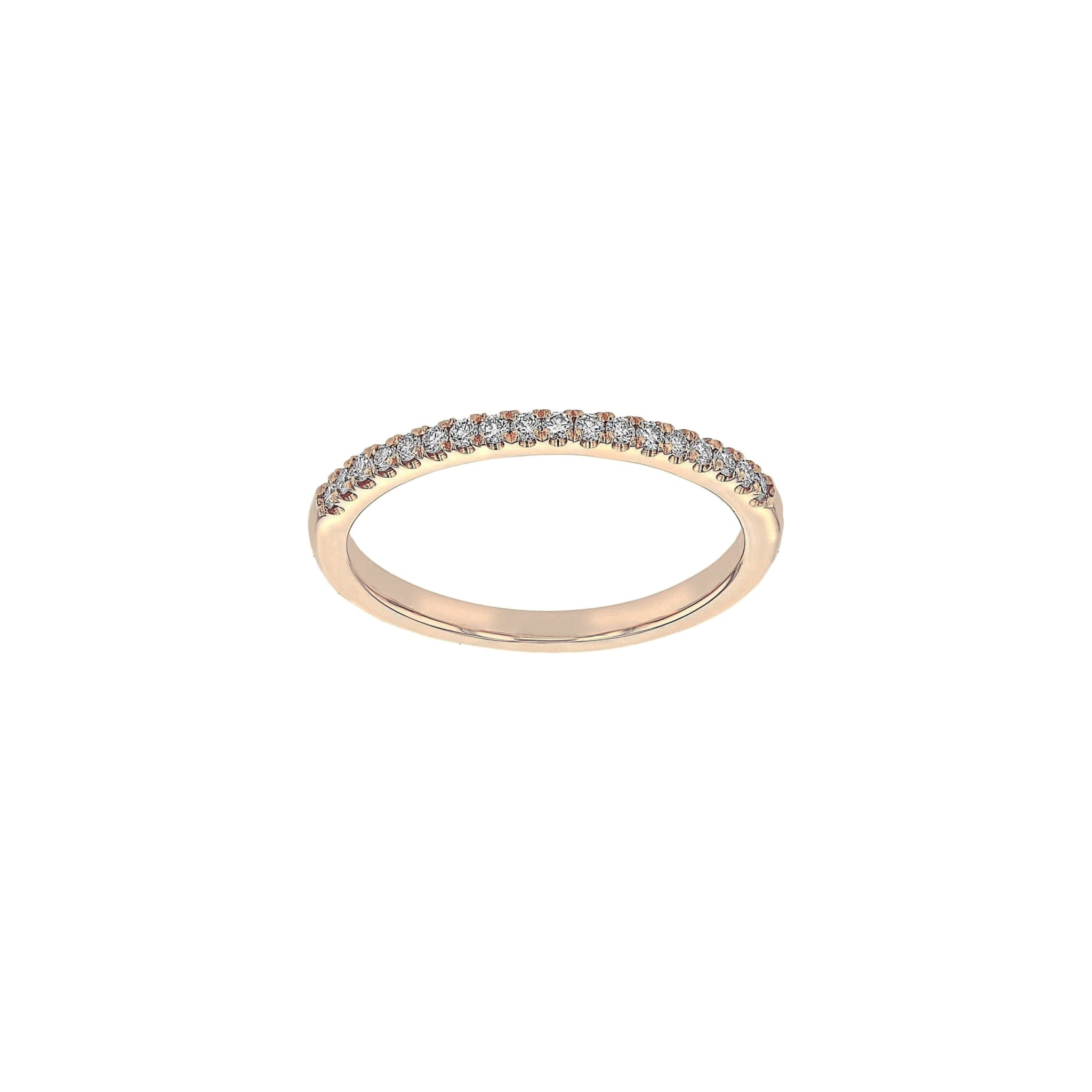 Fine Lavish Diamond Band - 9K Rose Gold - Natural Diamonds - Size L - Eliise Maar Jewellery