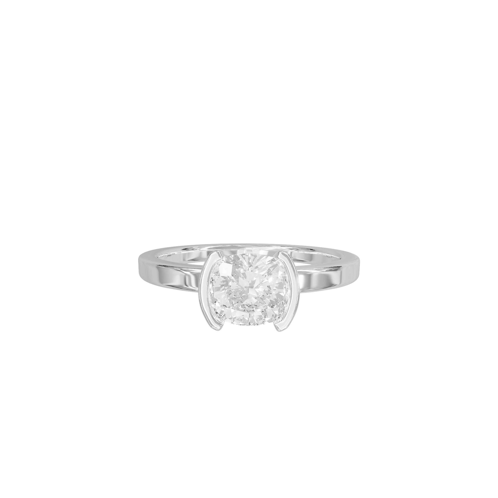 Isla Cushion Diamond Solitaire Ring - Eliise Maar Jewellery