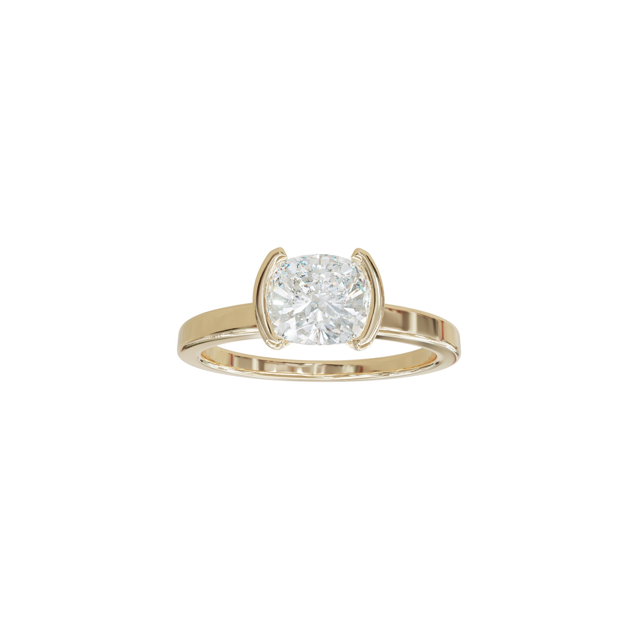 Isla Cushion Diamond Solitaire Ring - Eliise Maar Jewellery