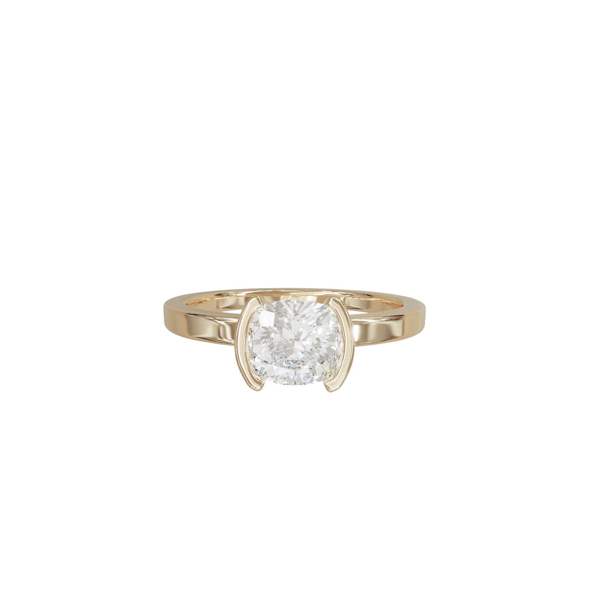 Isla Cushion Diamond Solitaire Ring - Eliise Maar Jewellery