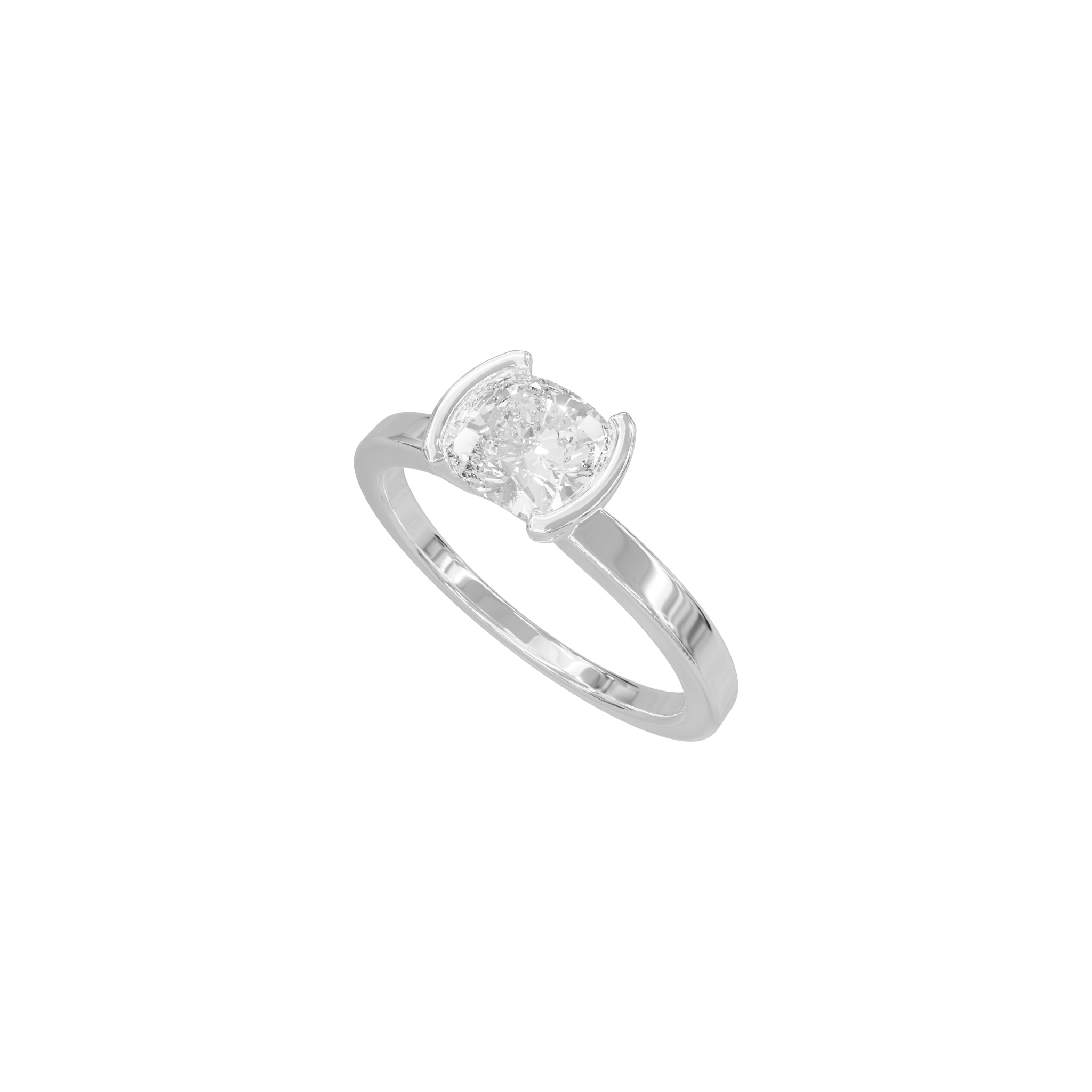 Isla Cushion Diamond Solitaire Ring - Eliise Maar Jewellery