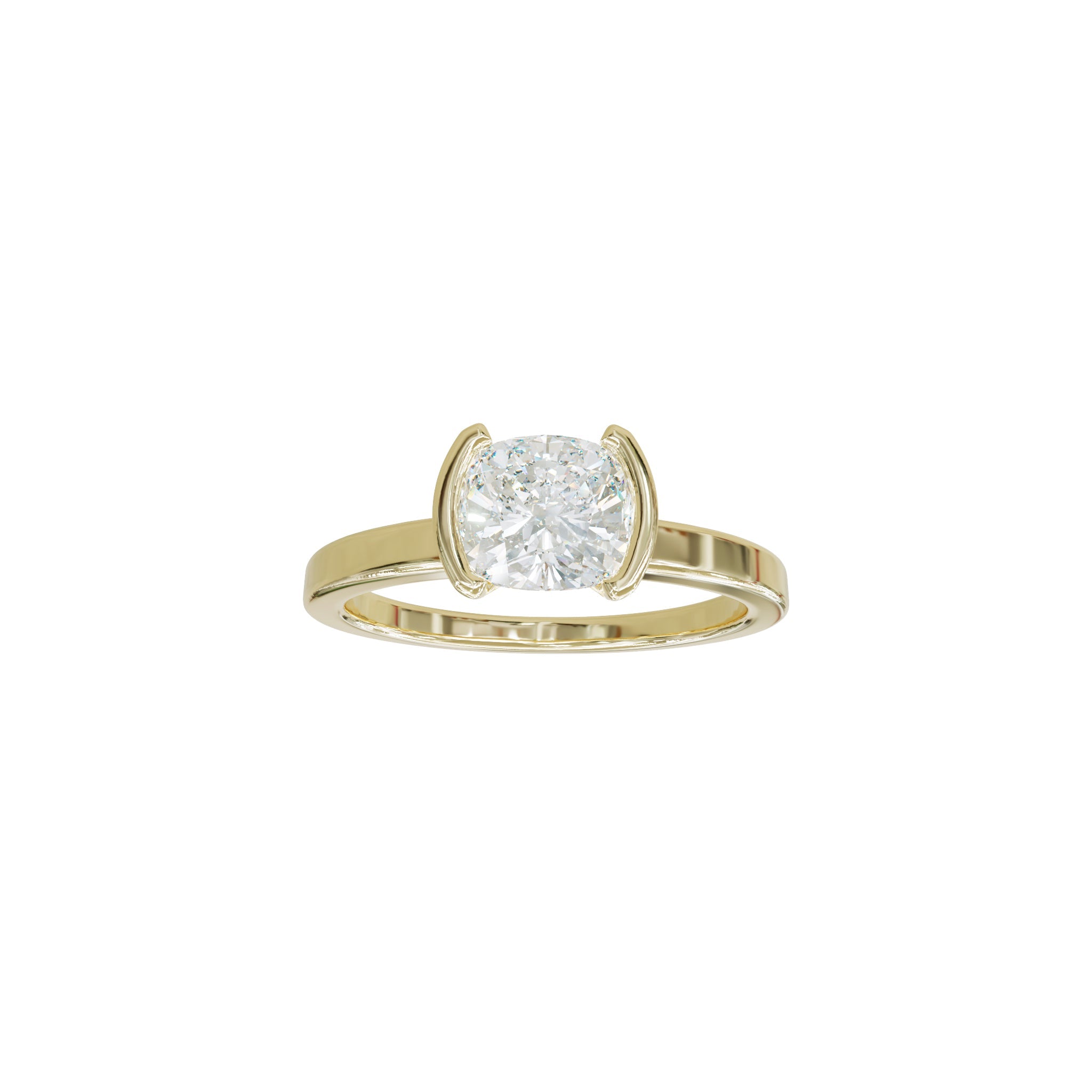 Isla Cushion Diamond Solitaire Ring - Eliise Maar Jewellery