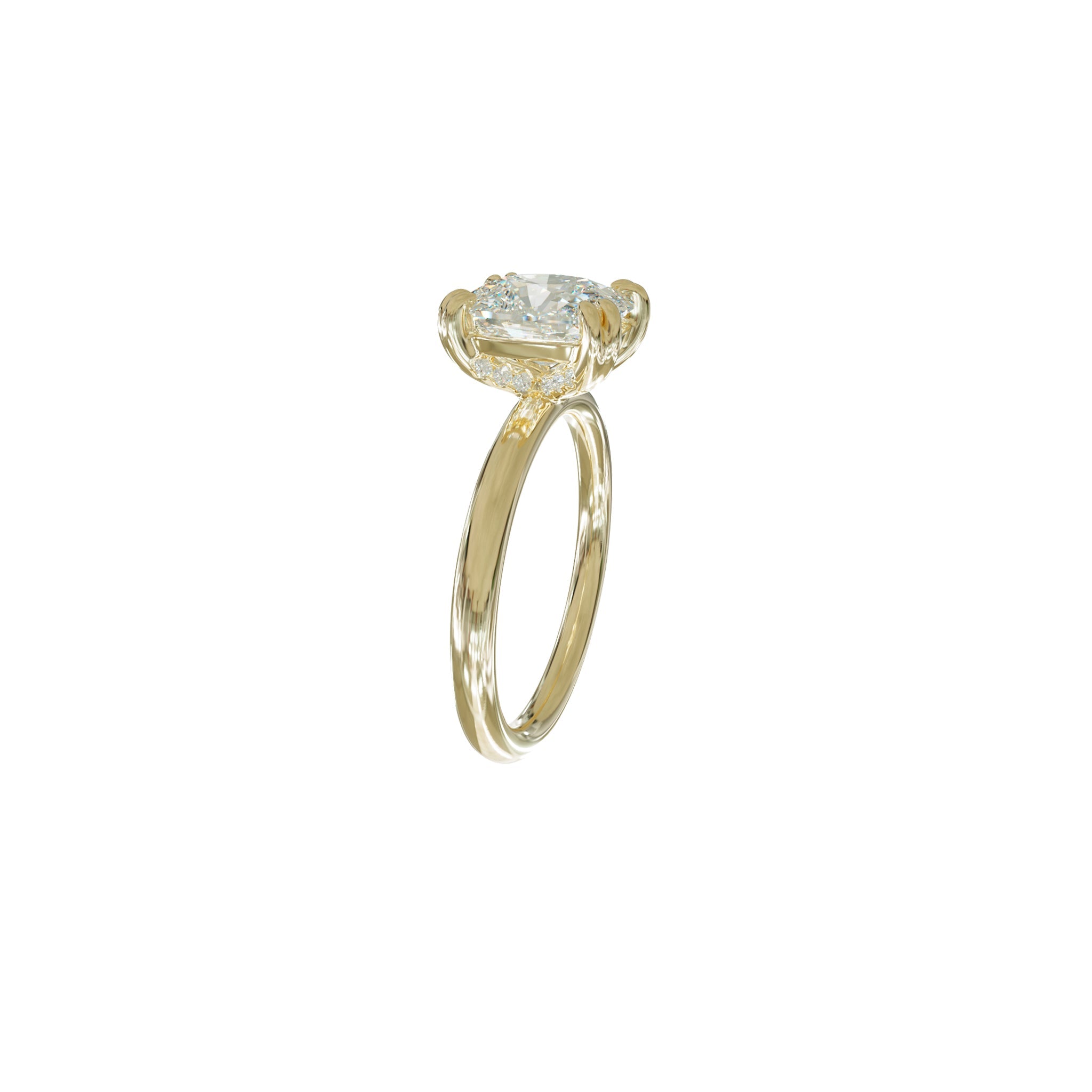 Jamie Double Claw Cushion Diamond Ring - Eliise Maar Jewellery