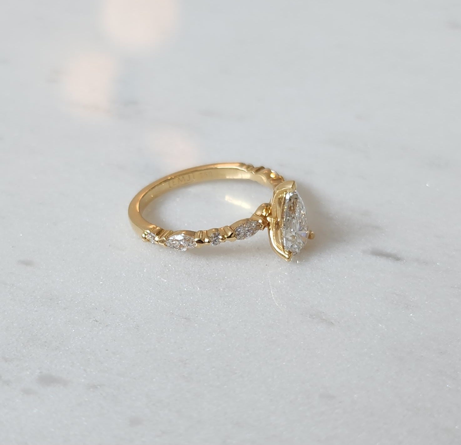 Kelly Diamond Ring - Size 16.00mm - 18K Yellow Gold - In Stock - Lab Grown Diamond - In Stock - Eliise Maar Jewellery