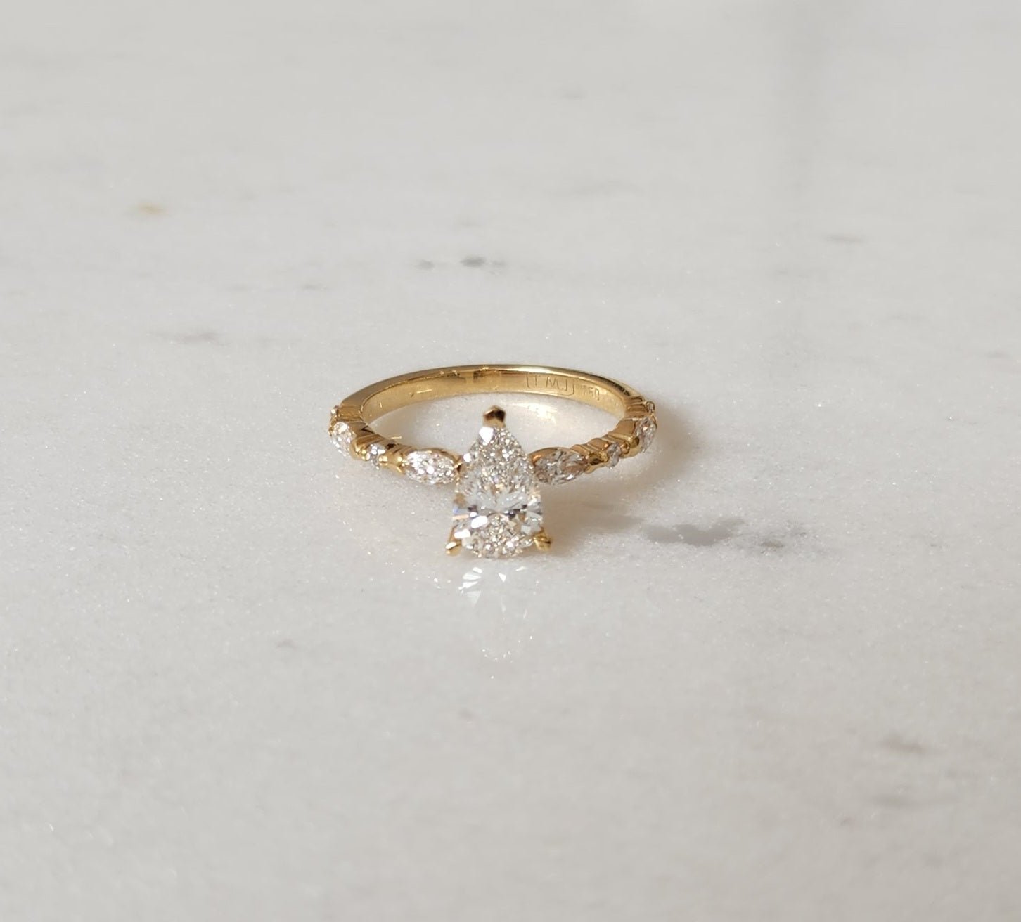 Kelly Diamond Ring - Size 16.00mm - 18K Yellow Gold - In Stock - Lab Grown Diamond - In Stock - Eliise Maar Jewellery