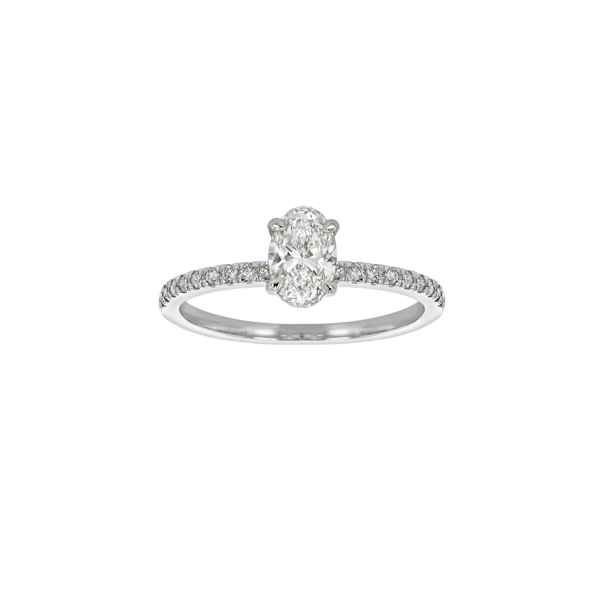 Lena Diamond Ring - 18K White Gold - Eliise Maar Jewellery