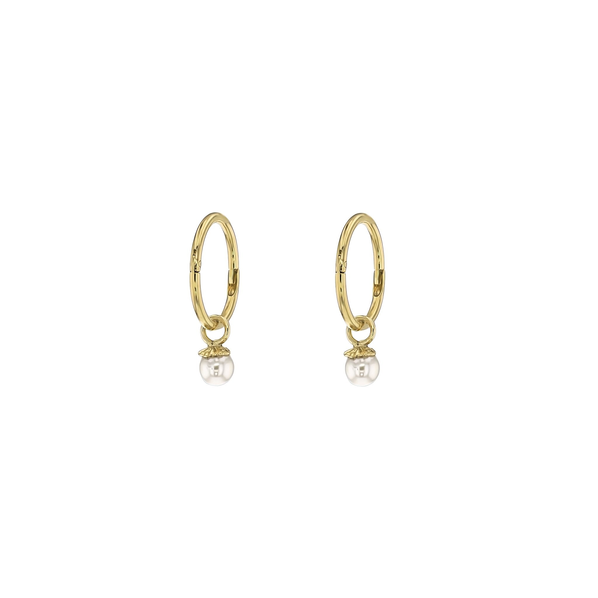 Pearl Sleeper Earrings - Eliise Maar Jewellery