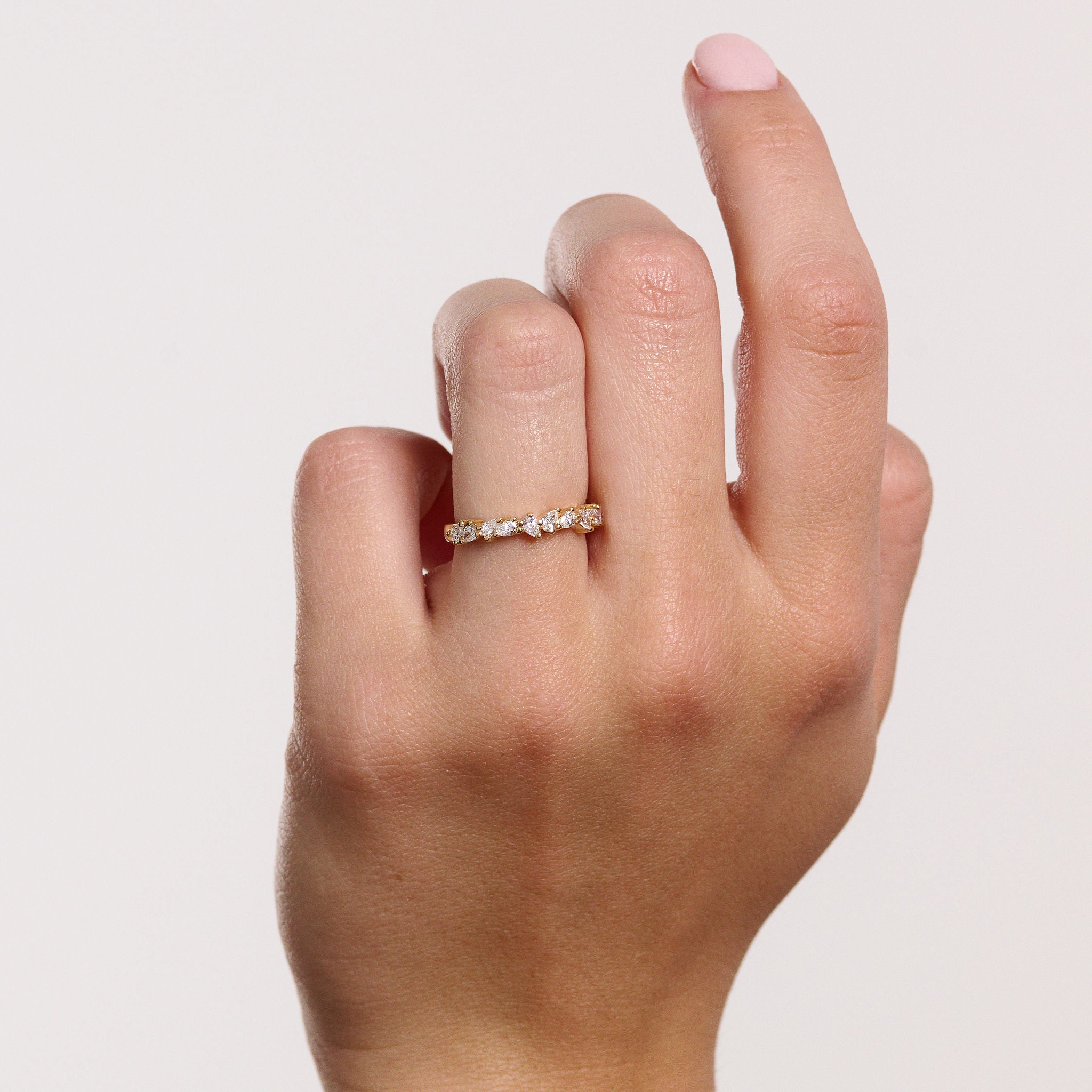 Petite Genevieve Diamond Band - Eliise Maar Jewellery