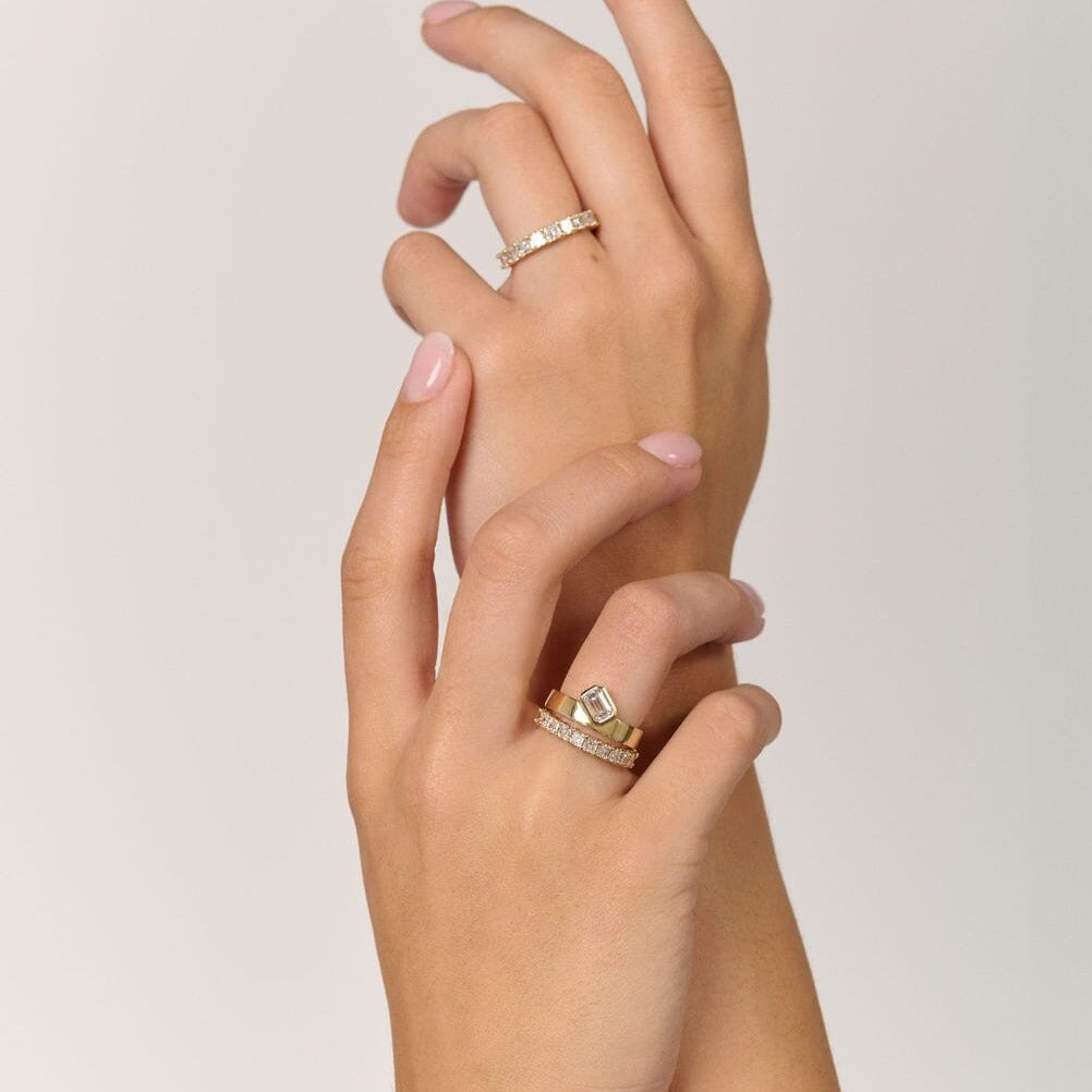 Petite Nadia Diamond Band - Eliise Maar Jewellery