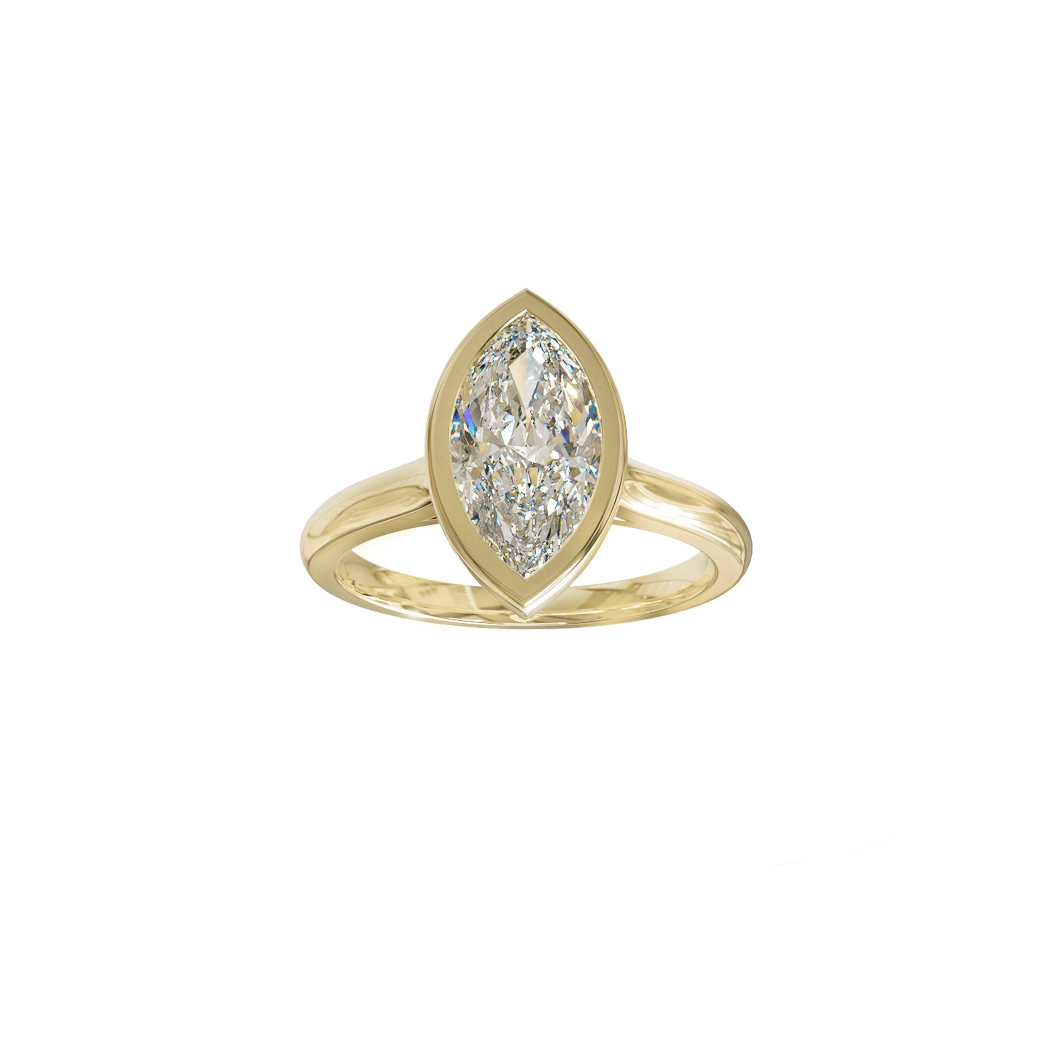 Selena Marquise Bezel Solitaire - Eliise Maar Jewellery