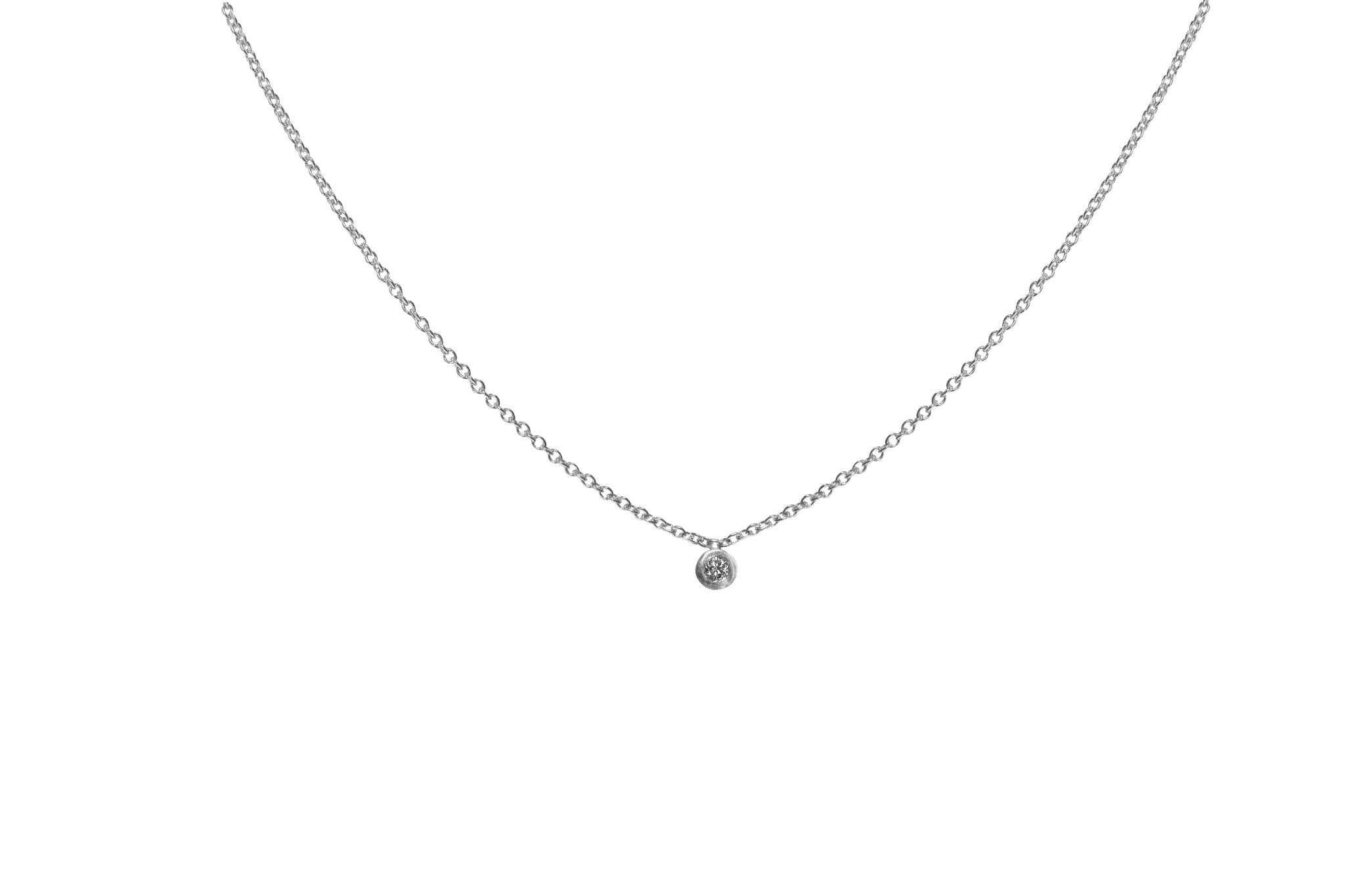 Single Diamond Necklace - Eliise Maar Jewellery