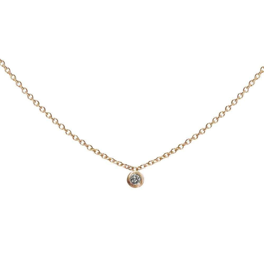 Single Diamond Necklace - Eliise Maar Jewellery