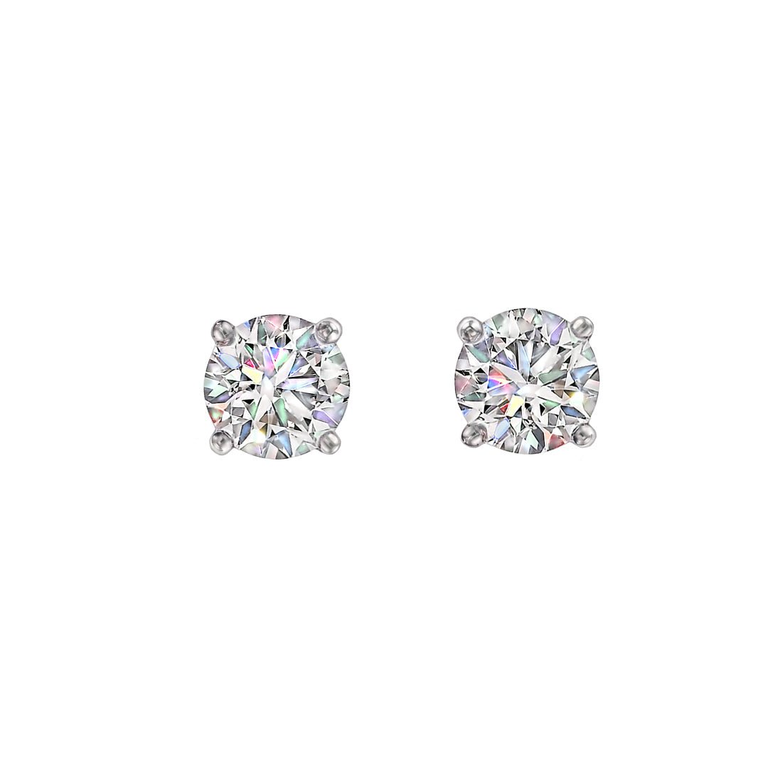 Solitaire Diamond Stud Earrings - Eliise Maar Jewellery