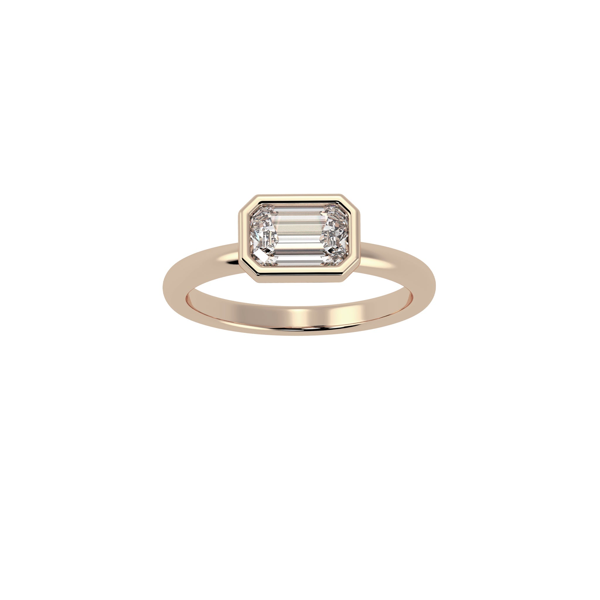 Stephanie East - West Diamond Solitaire Ring - Eliise Maar Jewellery