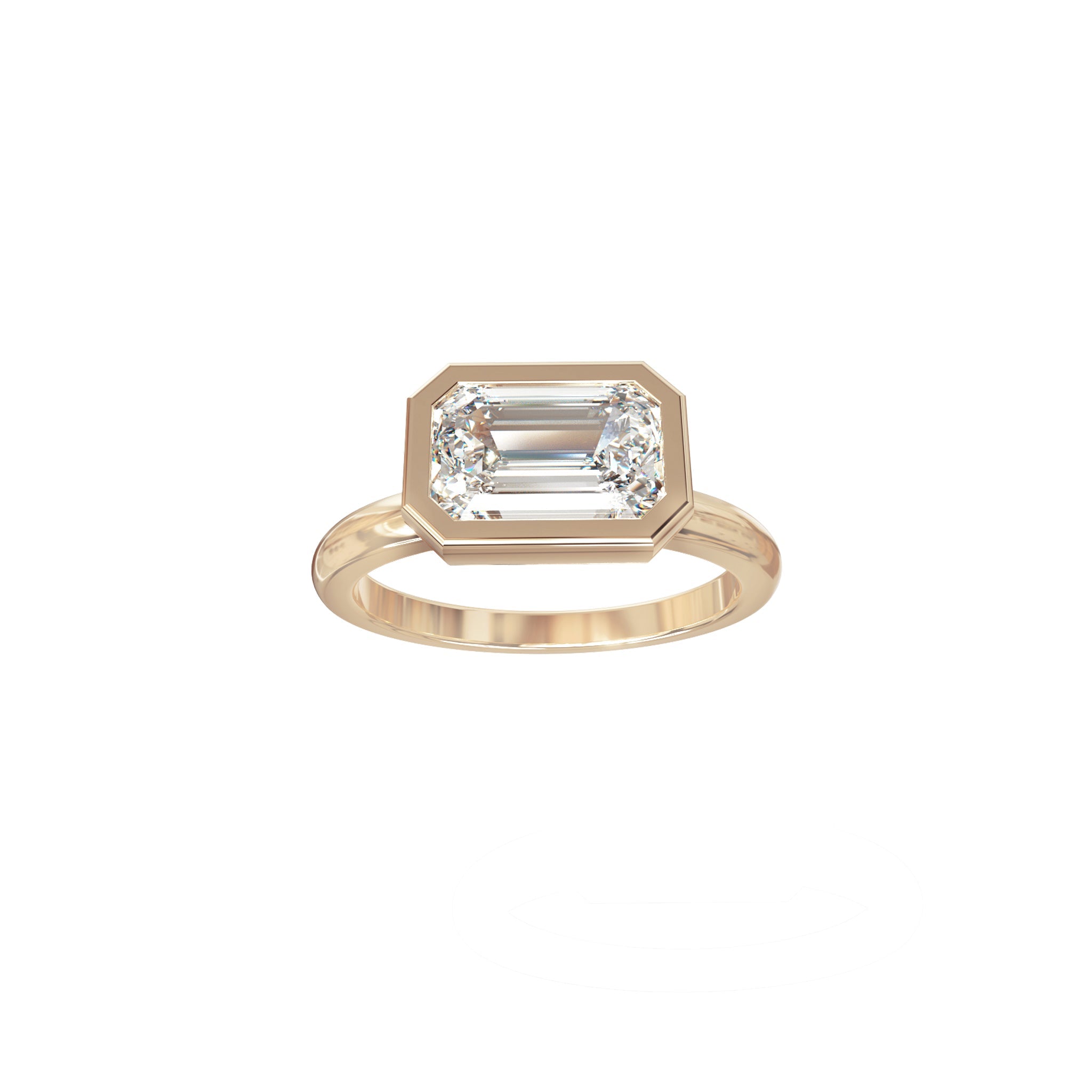 Stephanie East - West Diamond Solitaire Ring - Eliise Maar Jewellery