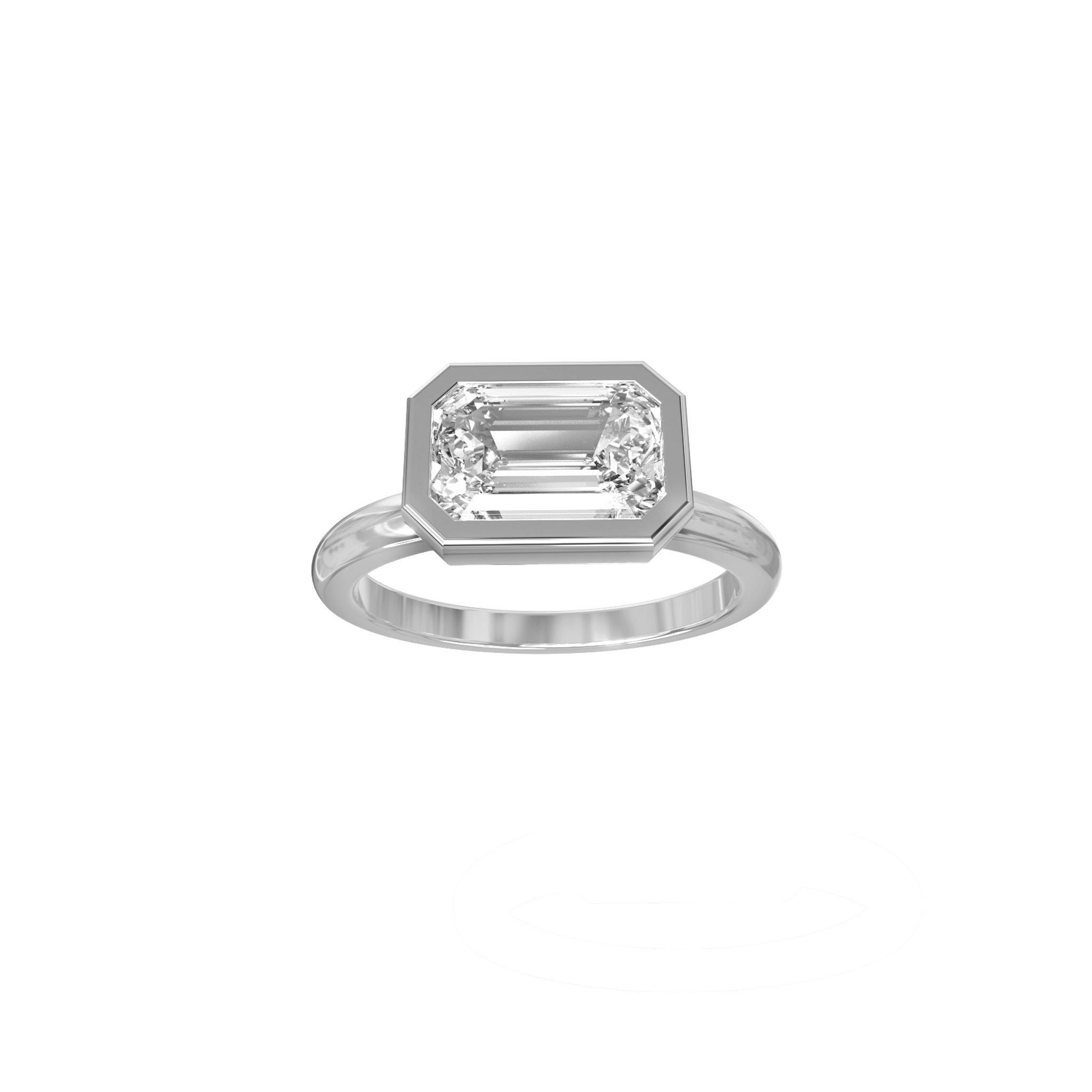 Stephanie East - West Diamond Solitaire Ring - Eliise Maar Jewellery