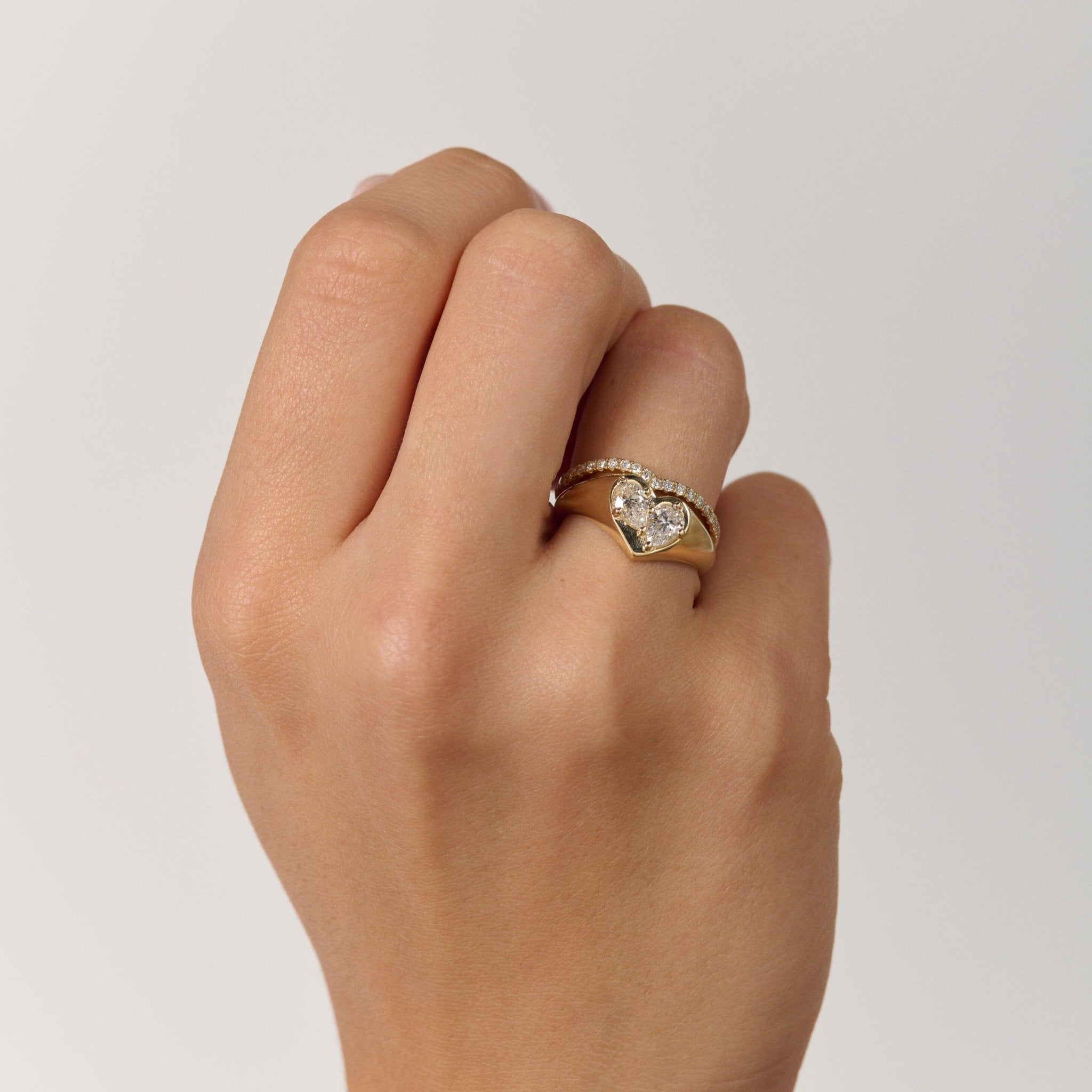 The Other Half Birthstone Signet Ring - Eliise Maar Jewellery