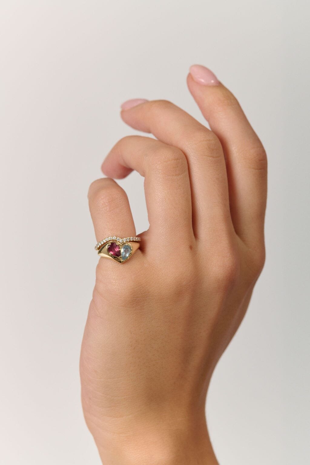 The Other Half Birthstone Signet Ring - Eliise Maar Jewellery