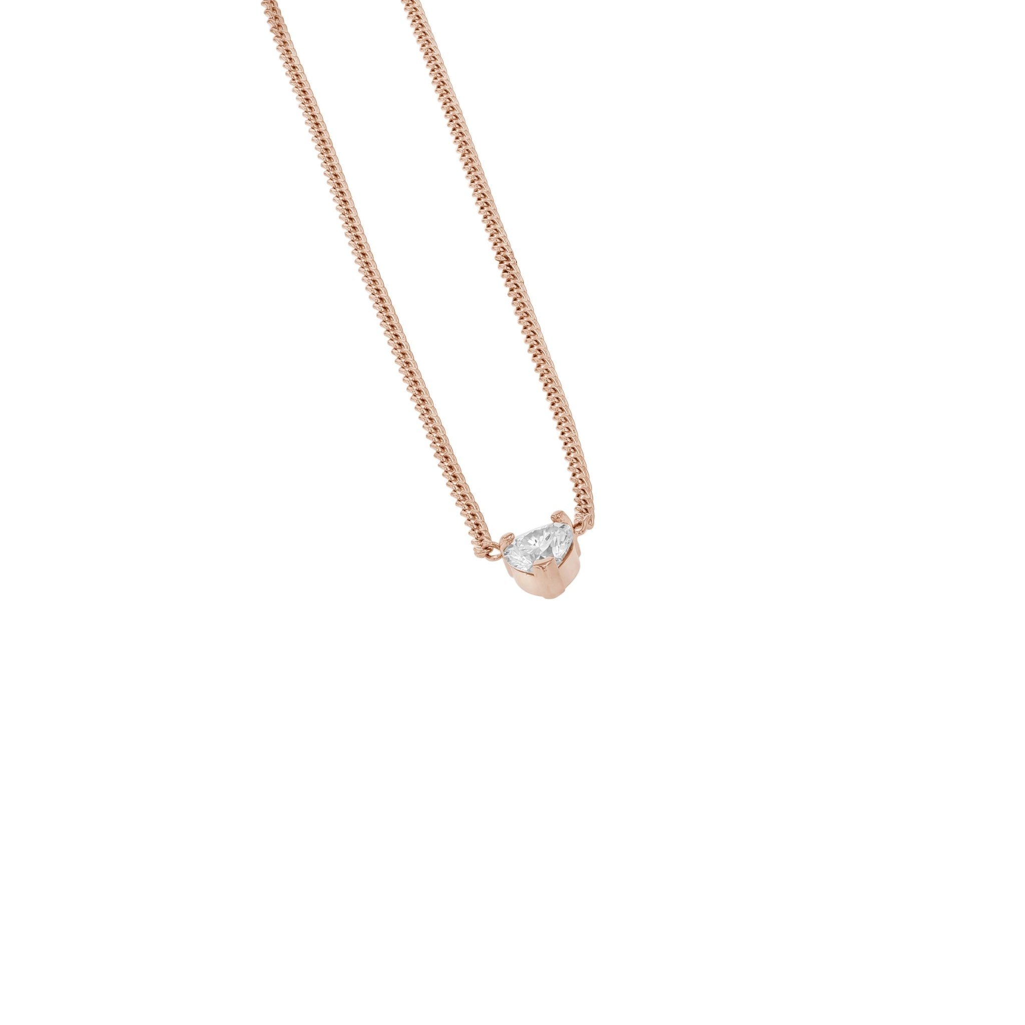 White Diamond Heart Necklace - Limited Edition - Eliise Maar Jewellery