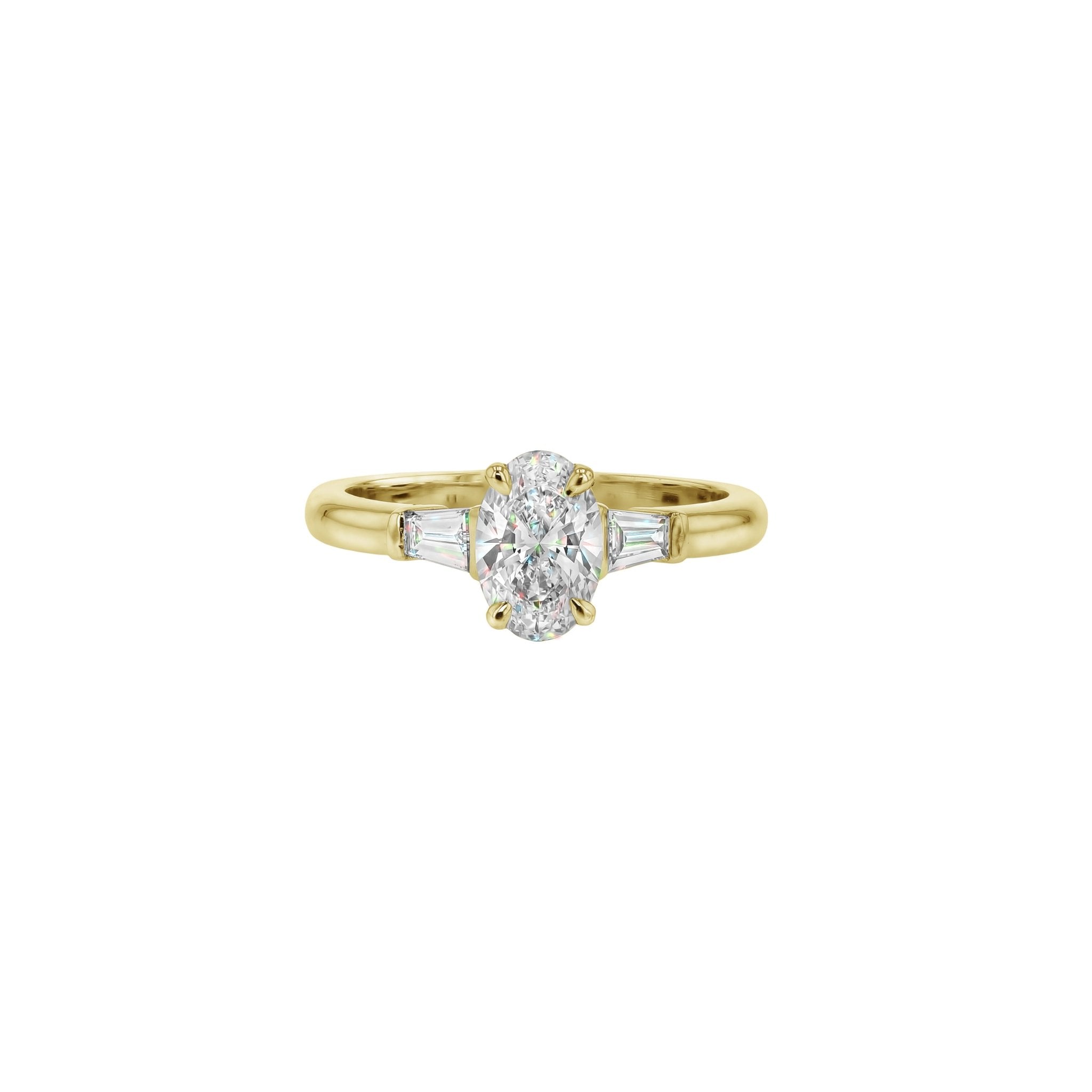 Willow Diamond Ring - Size 17 - 18K Yellow Gold - In Stock - 1.30ct Lab Grown Diamond - Eliise Maar Jewellery