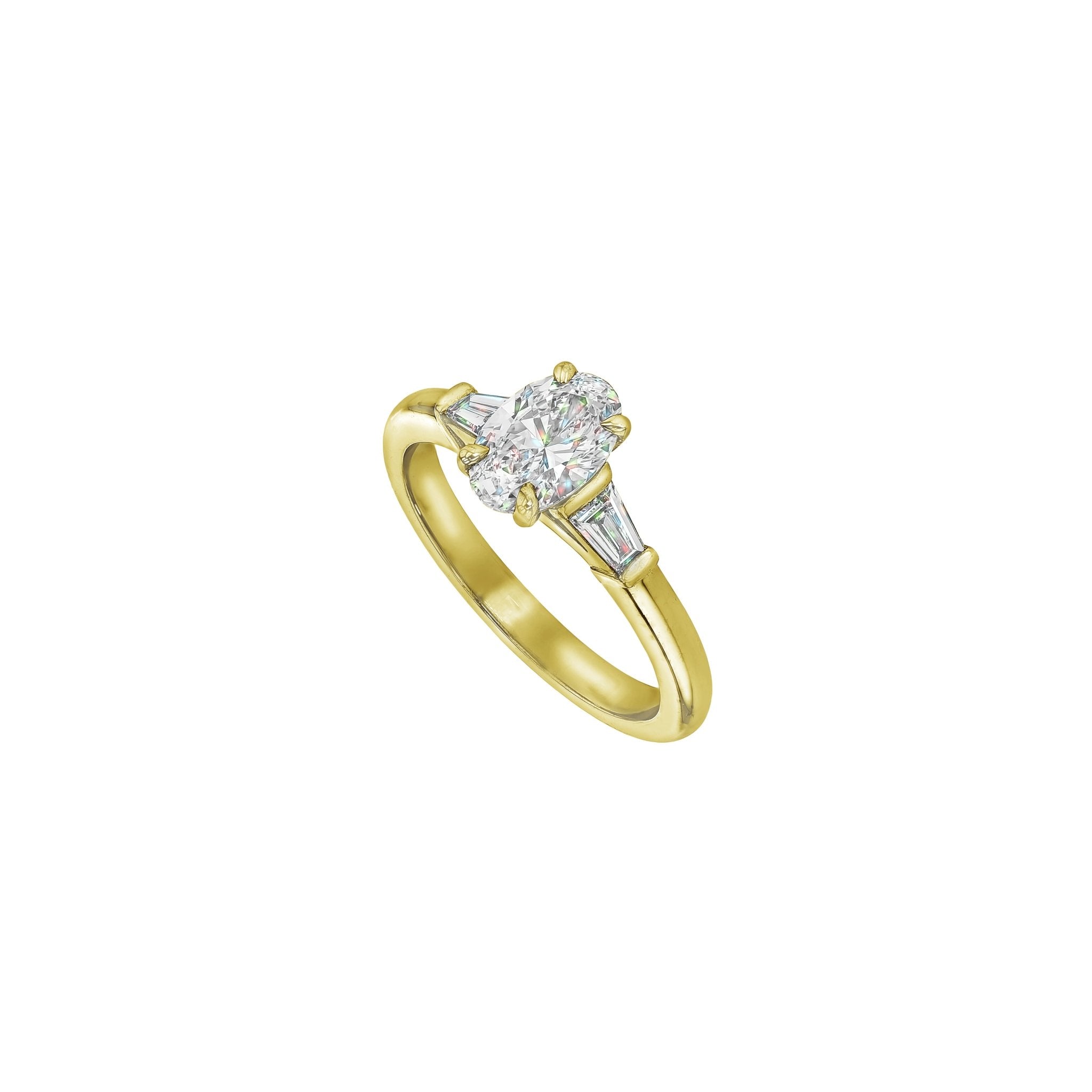 Willow Diamond Ring - Size 17 - 18K Yellow Gold - In Stock - 1.30ct Lab Grown Diamond - Eliise Maar Jewellery