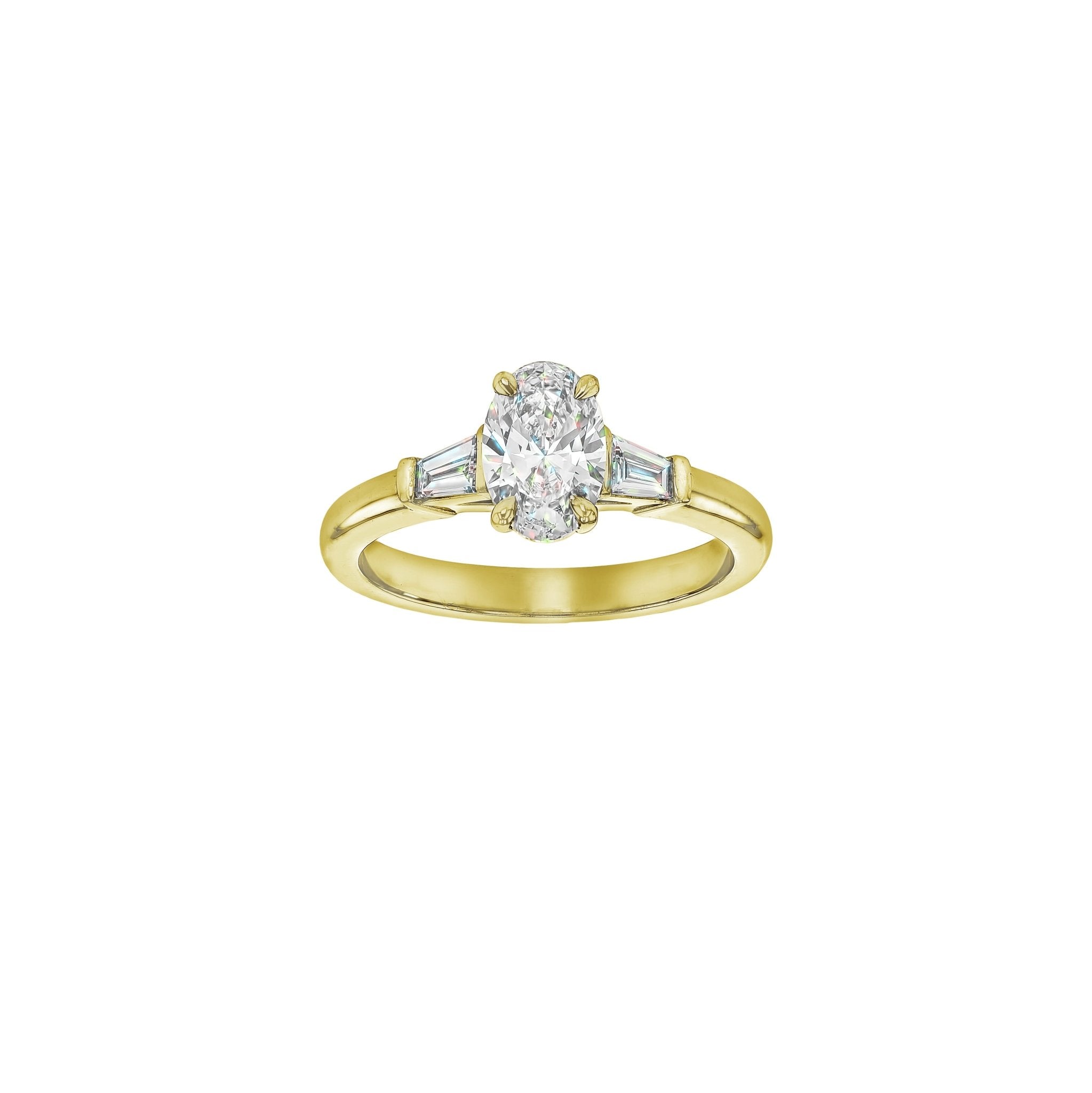 Willow Diamond Ring - Size 17 - 18K Yellow Gold - In Stock - 1.30ct Lab Grown Diamond - Eliise Maar Jewellery