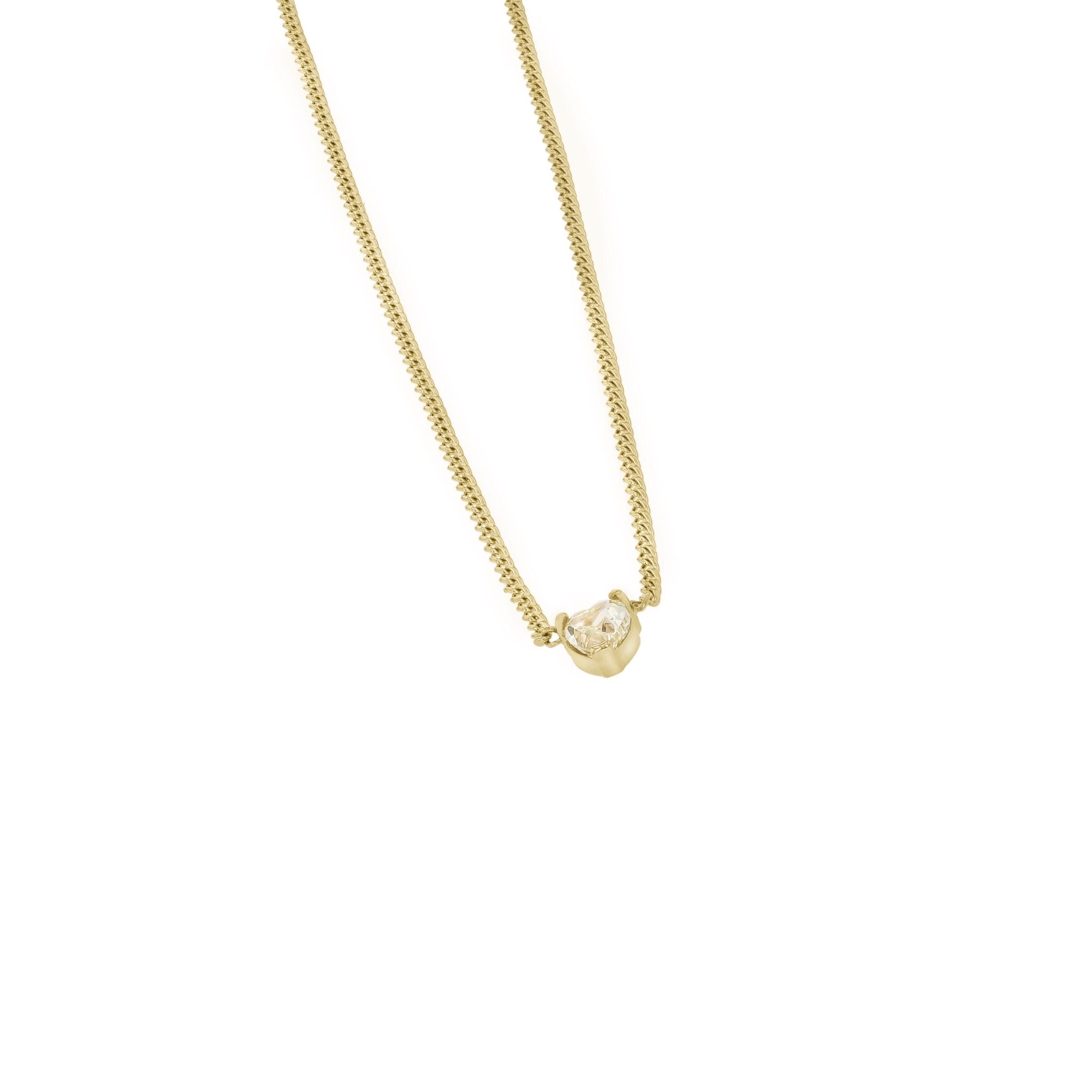 Yellow Diamond Heart Necklace - Limited Edition - Eliise Maar Jewellery