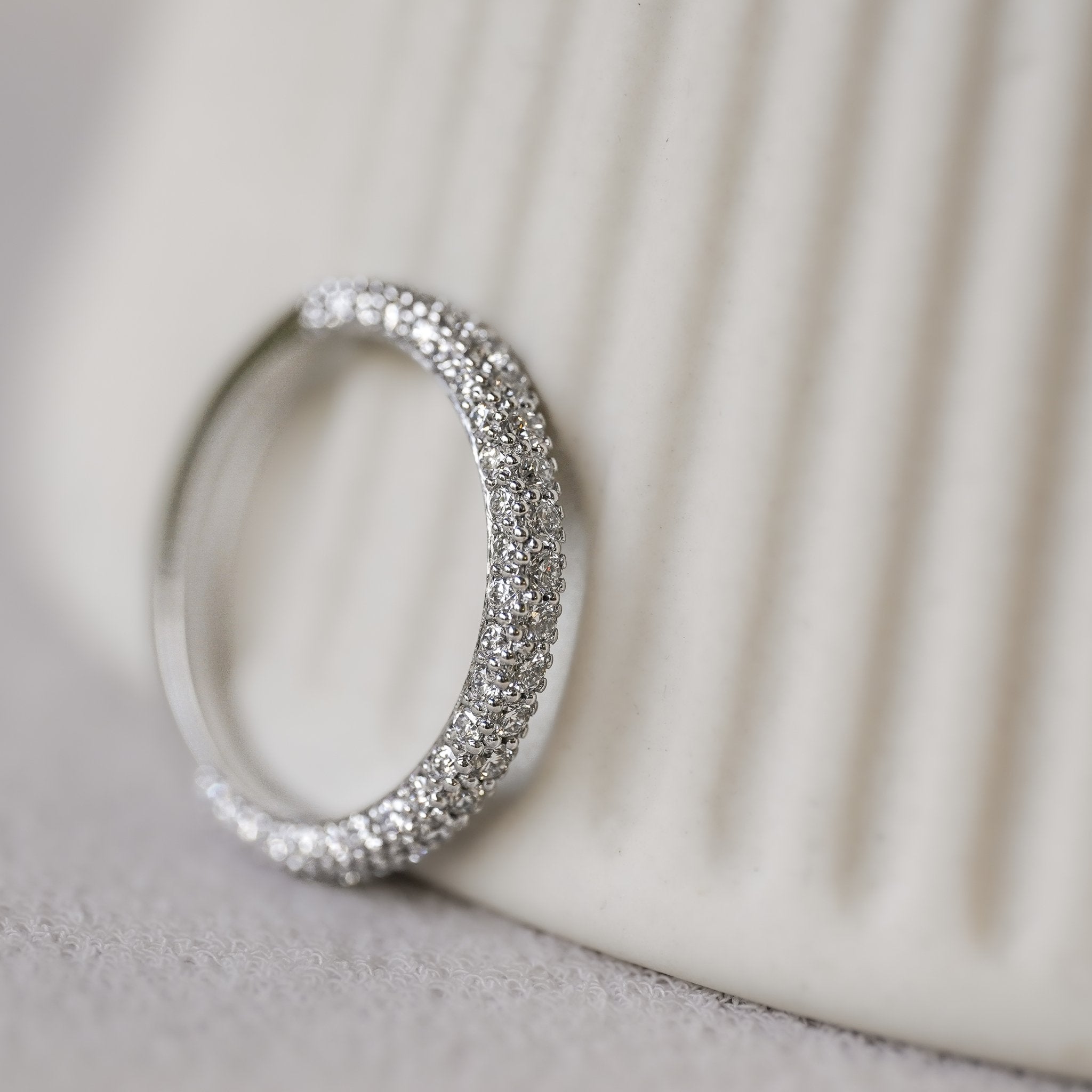 Amy Diamond Band - 18K White Gold - Eliise Maar Jewellery