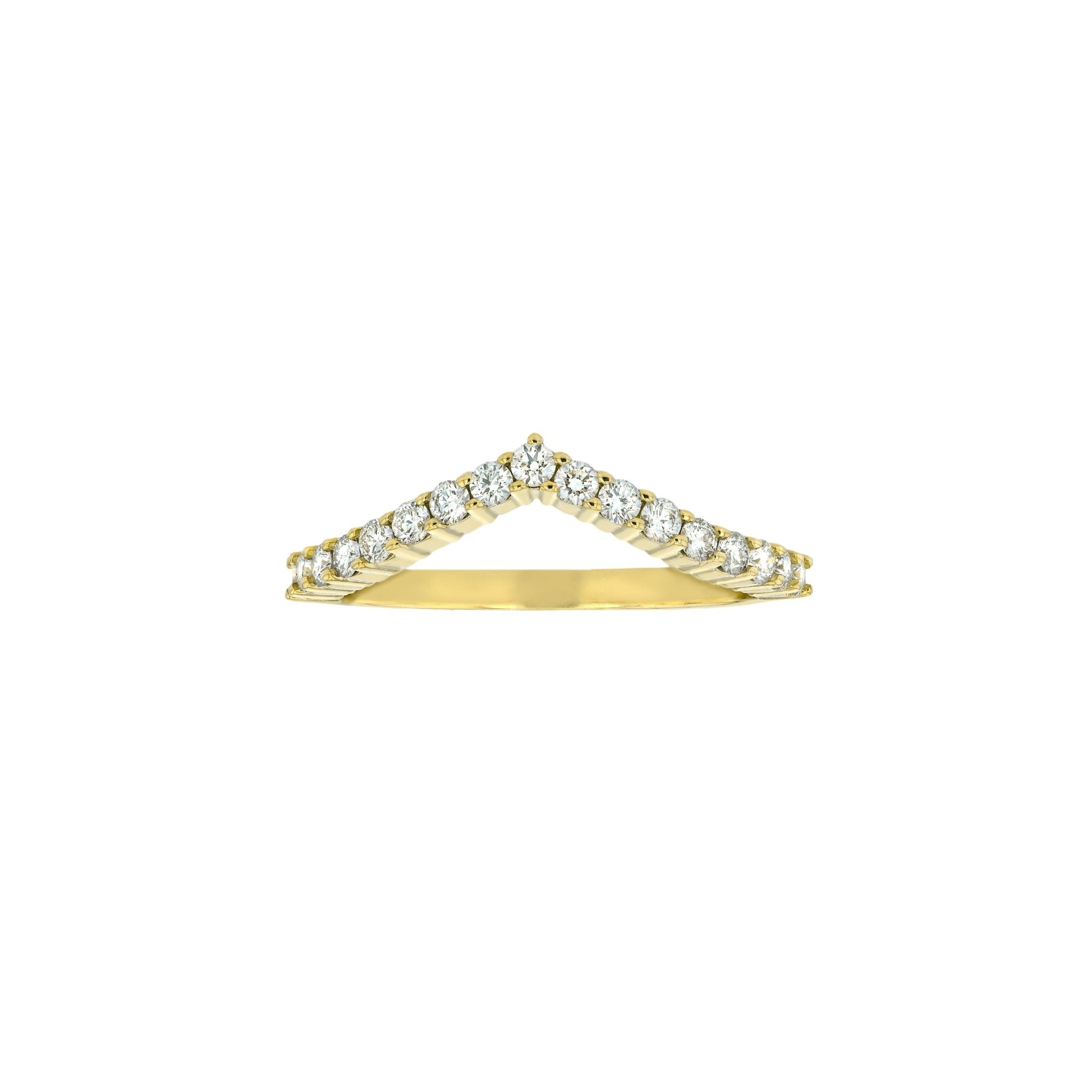 Celine Diamond Band - 9K Yellow Gold - Eliise Maar Jewellery