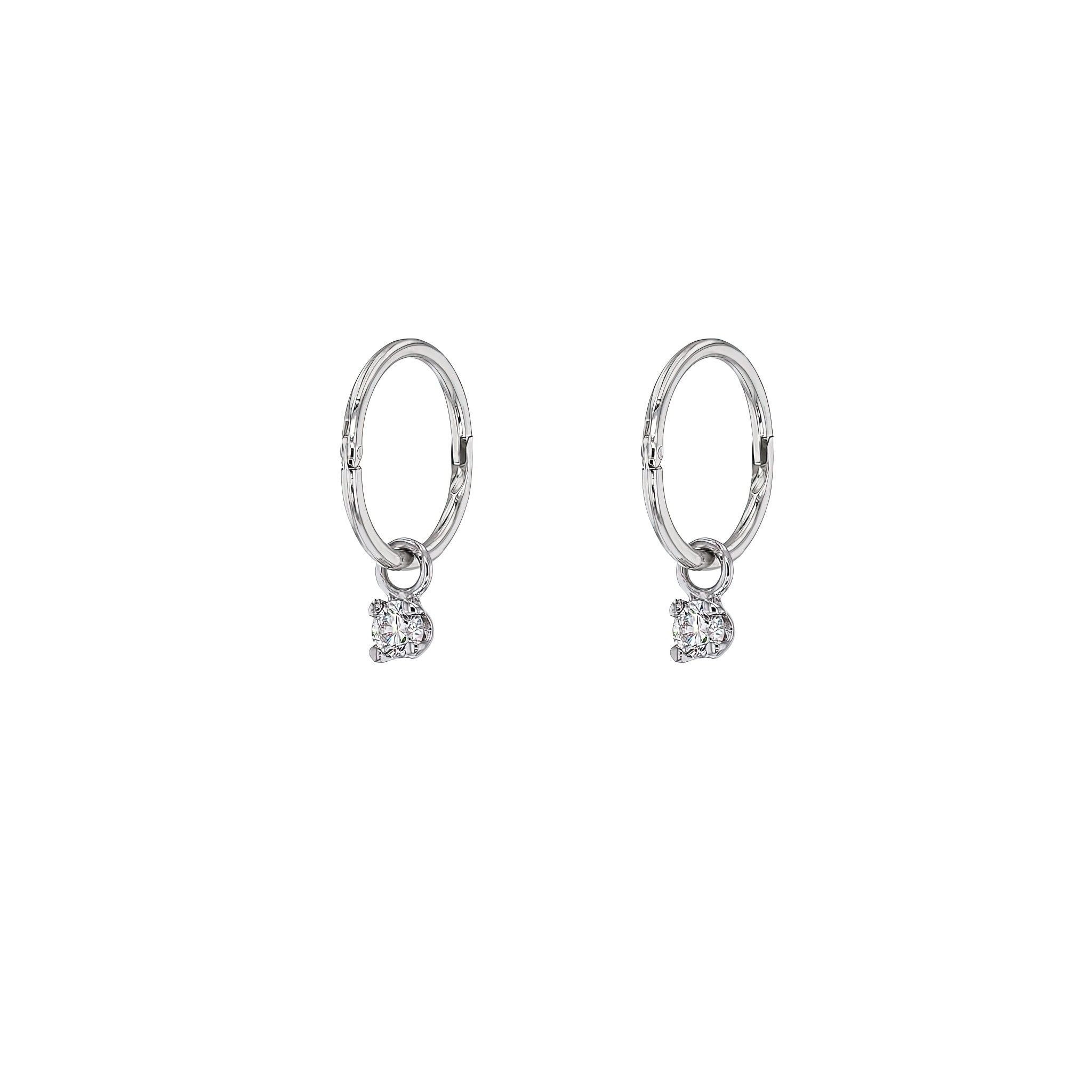 Diamond Sleeper Earrings - Eliise Maar Jewellery