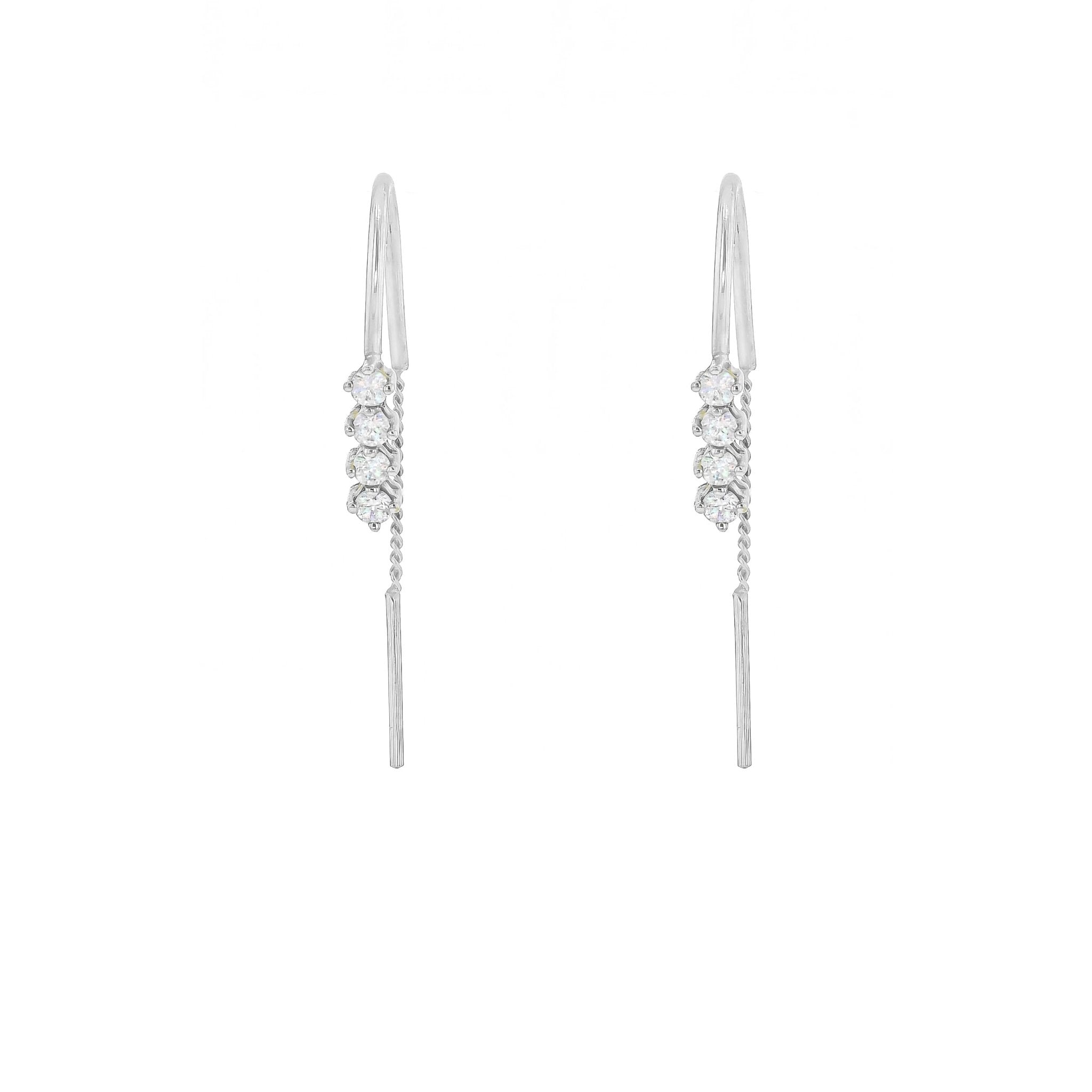 Ella Chain Diamond Earrings - Eliise Maar Jewellery