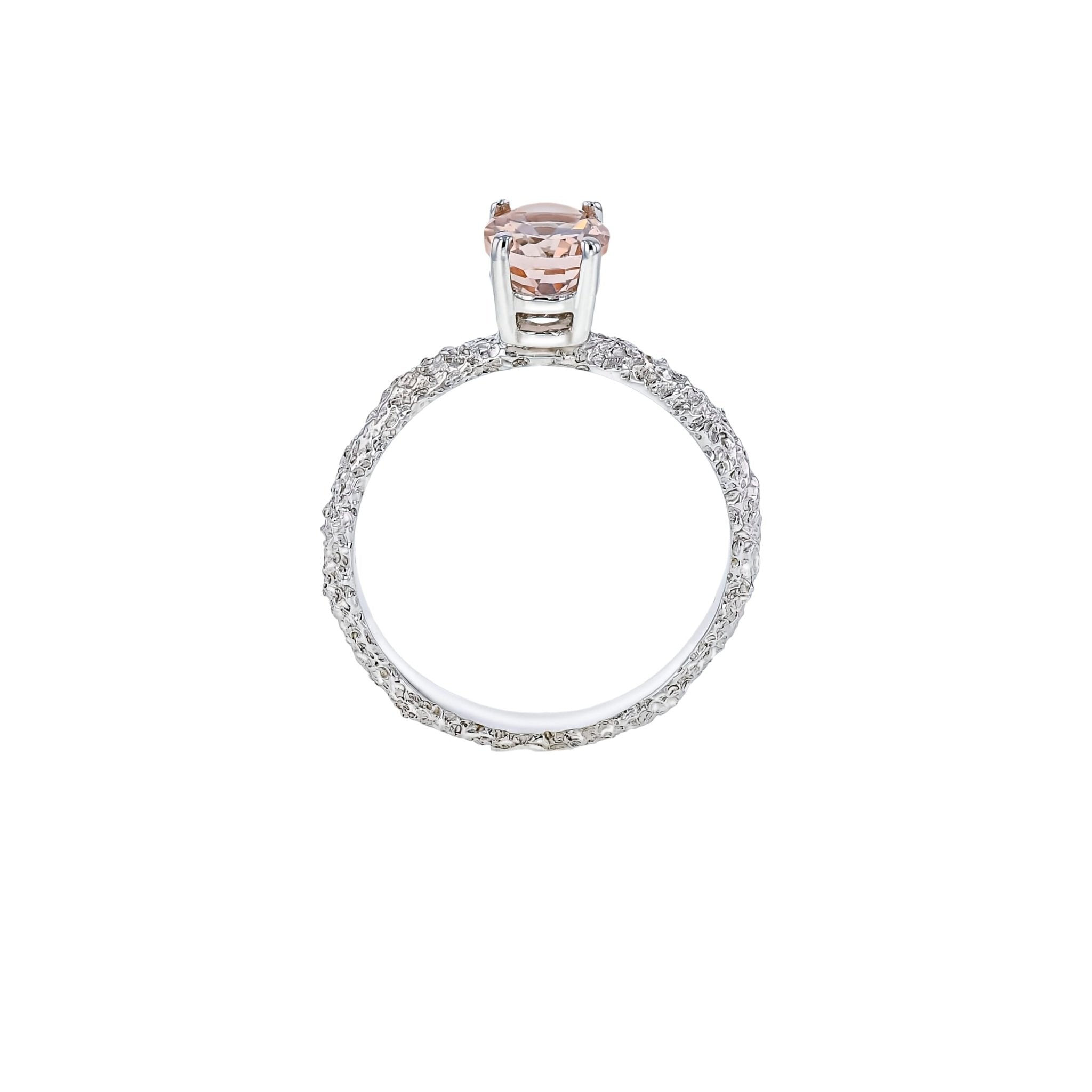 Fine Frost Morganite White Gold - Eliise Maar Jewellery