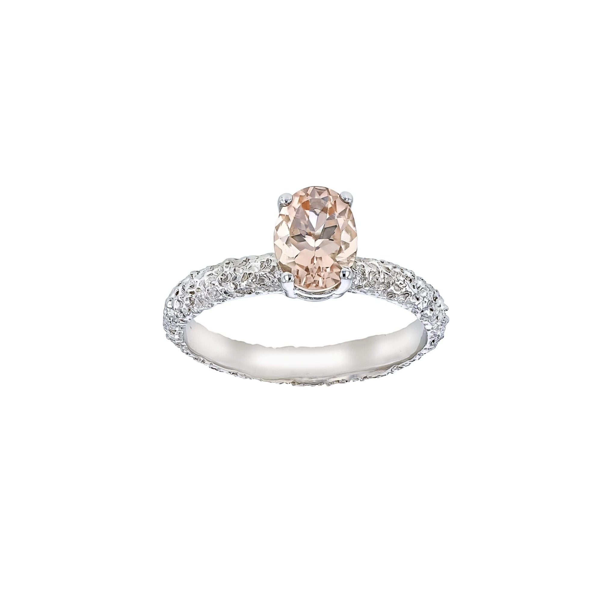 Fine Frost Morganite White Gold - Eliise Maar Jewellery