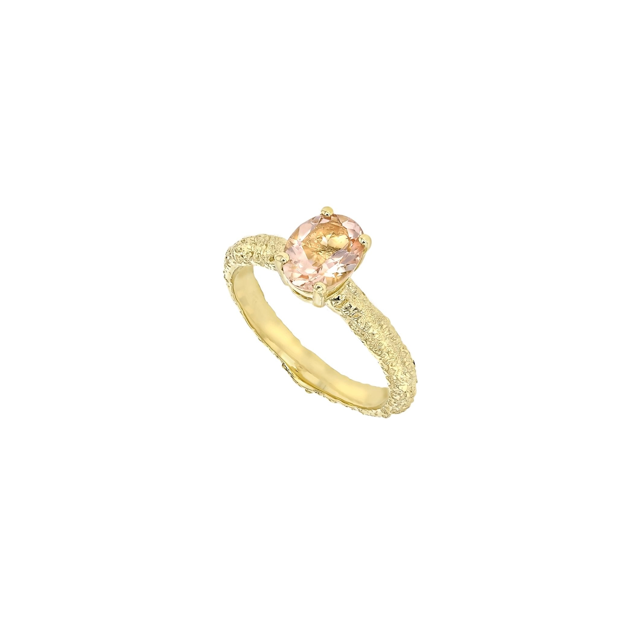 Fine Frost Morganite Yellow Gold - Eliise Maar Jewellery