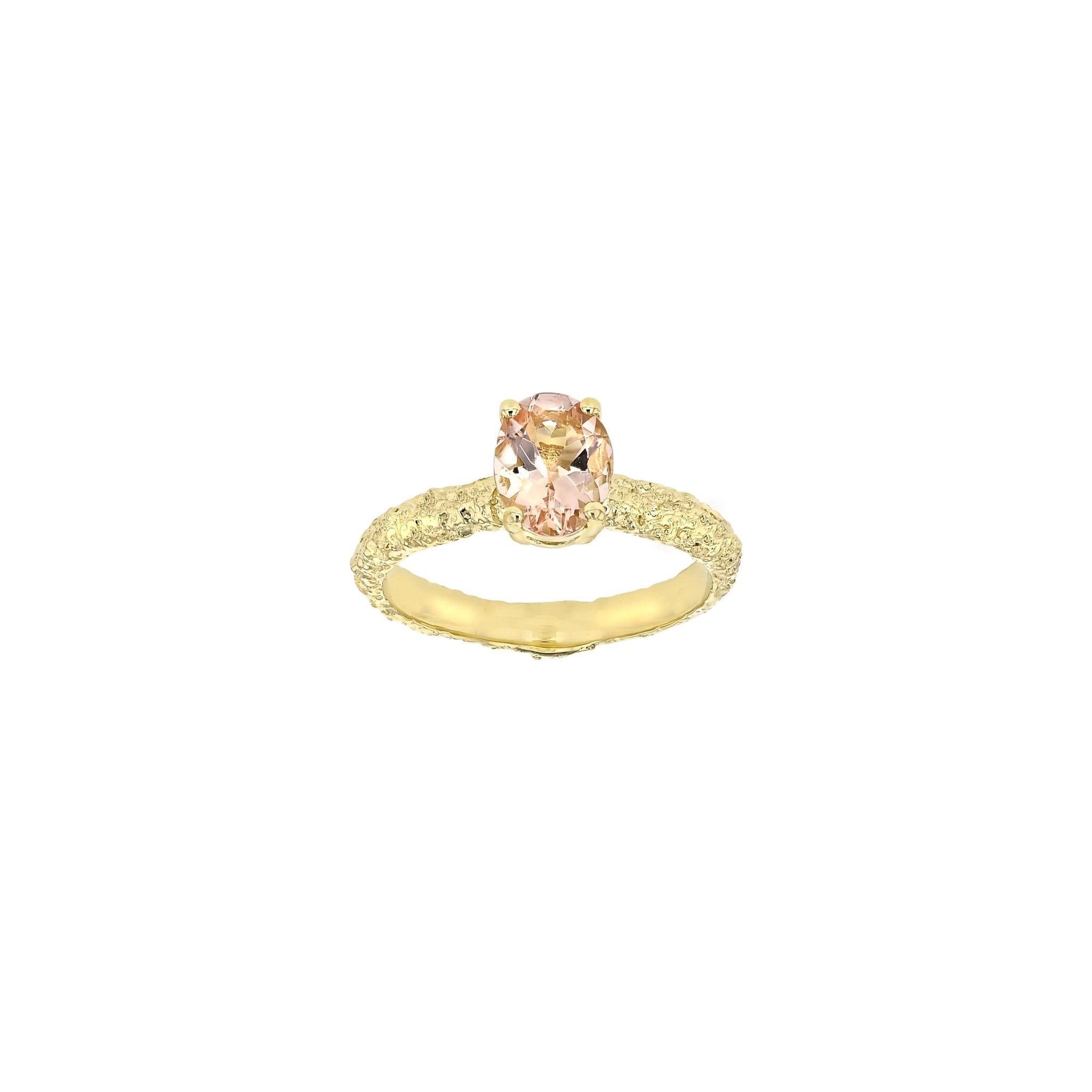 Fine Frost Morganite Yellow Gold - Eliise Maar Jewellery