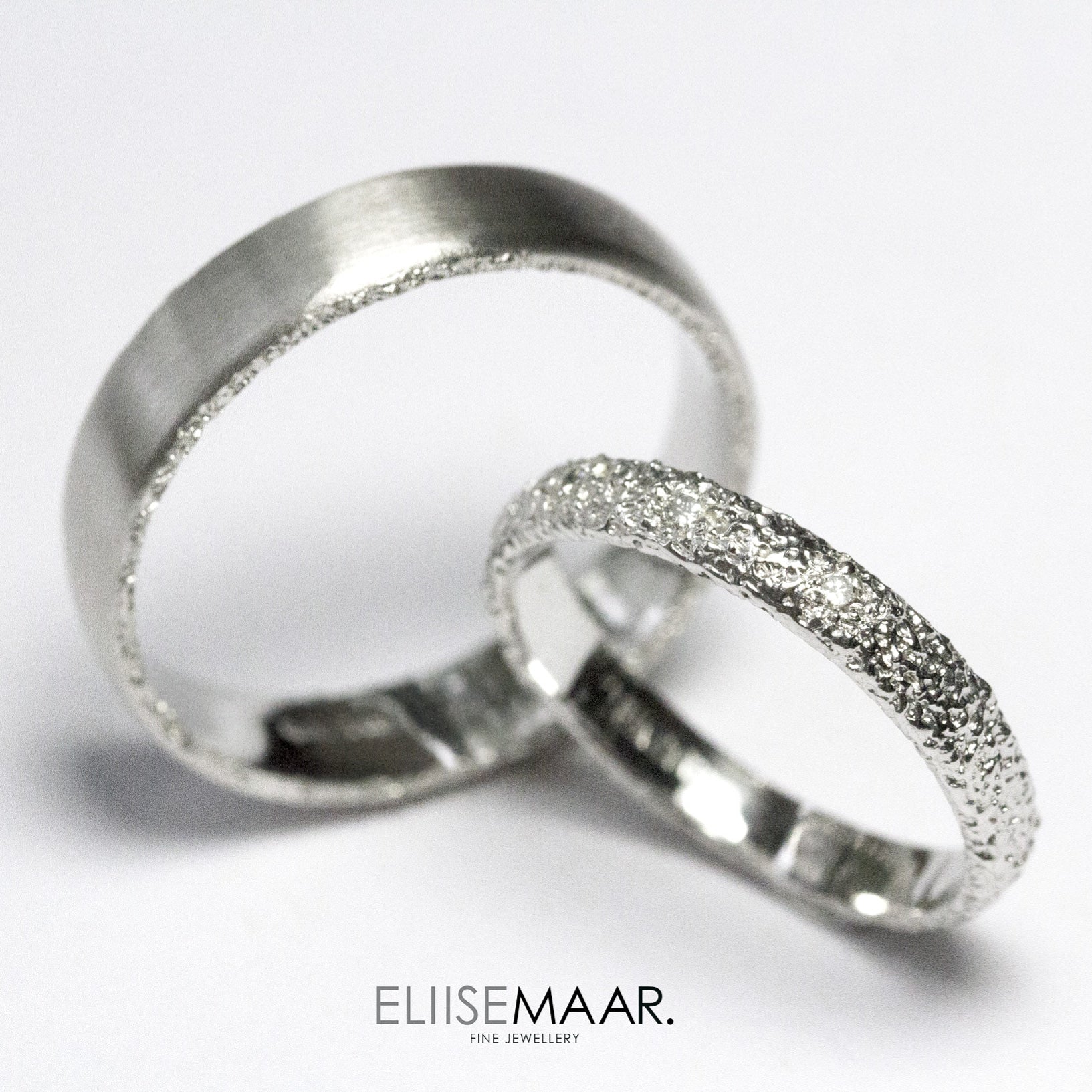 Frost Wedding Ring White - Eliise Maar Jewellery