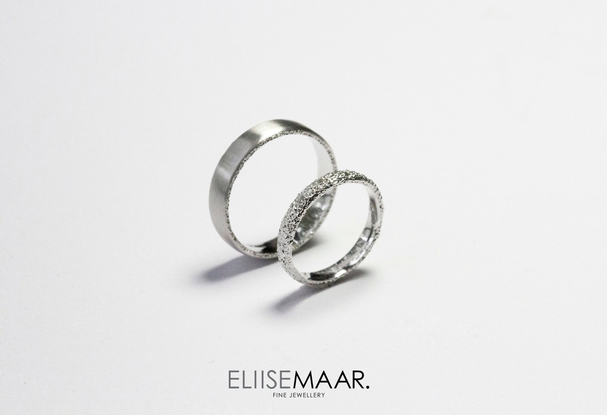 Frost Wedding Ring White - Eliise Maar Jewellery