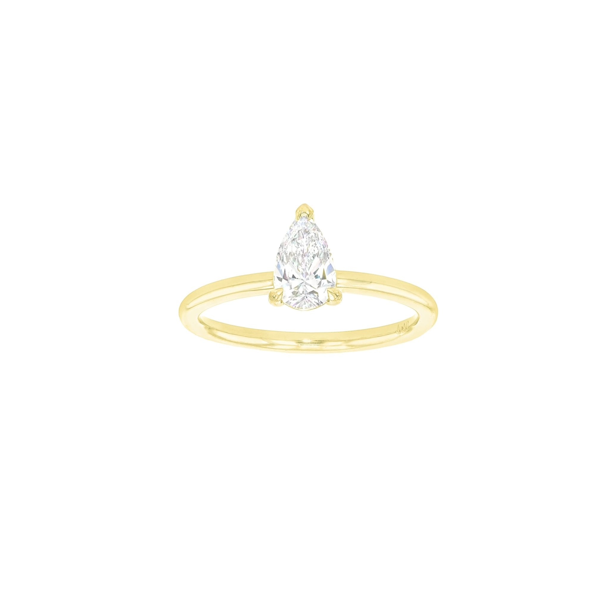 Grace Diamond Solitaire Pear 0.50ct - Eliise Maar Jewellery