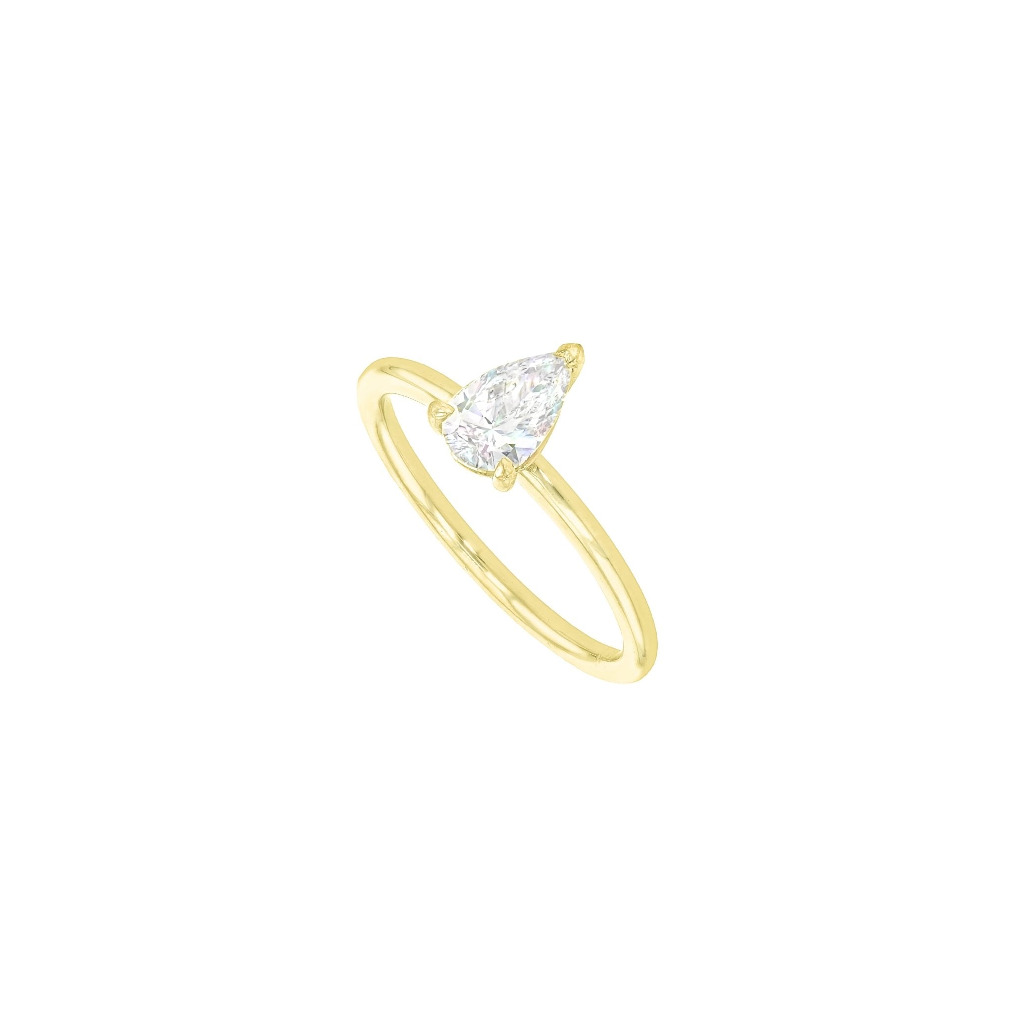 Grace Diamond Solitaire Pear 0.50ct - Eliise Maar Jewellery