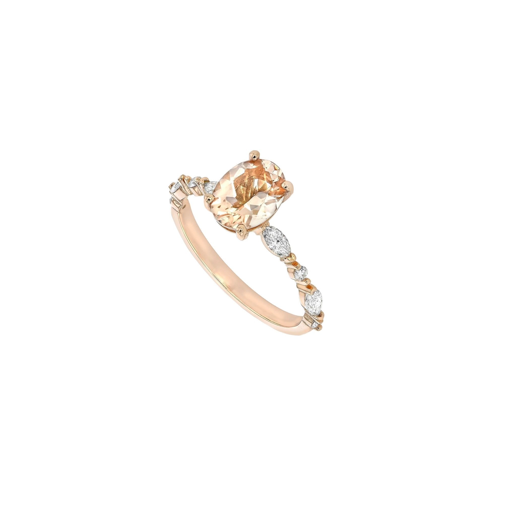 Kelly Ring Morganite - Eliise Maar Jewellery